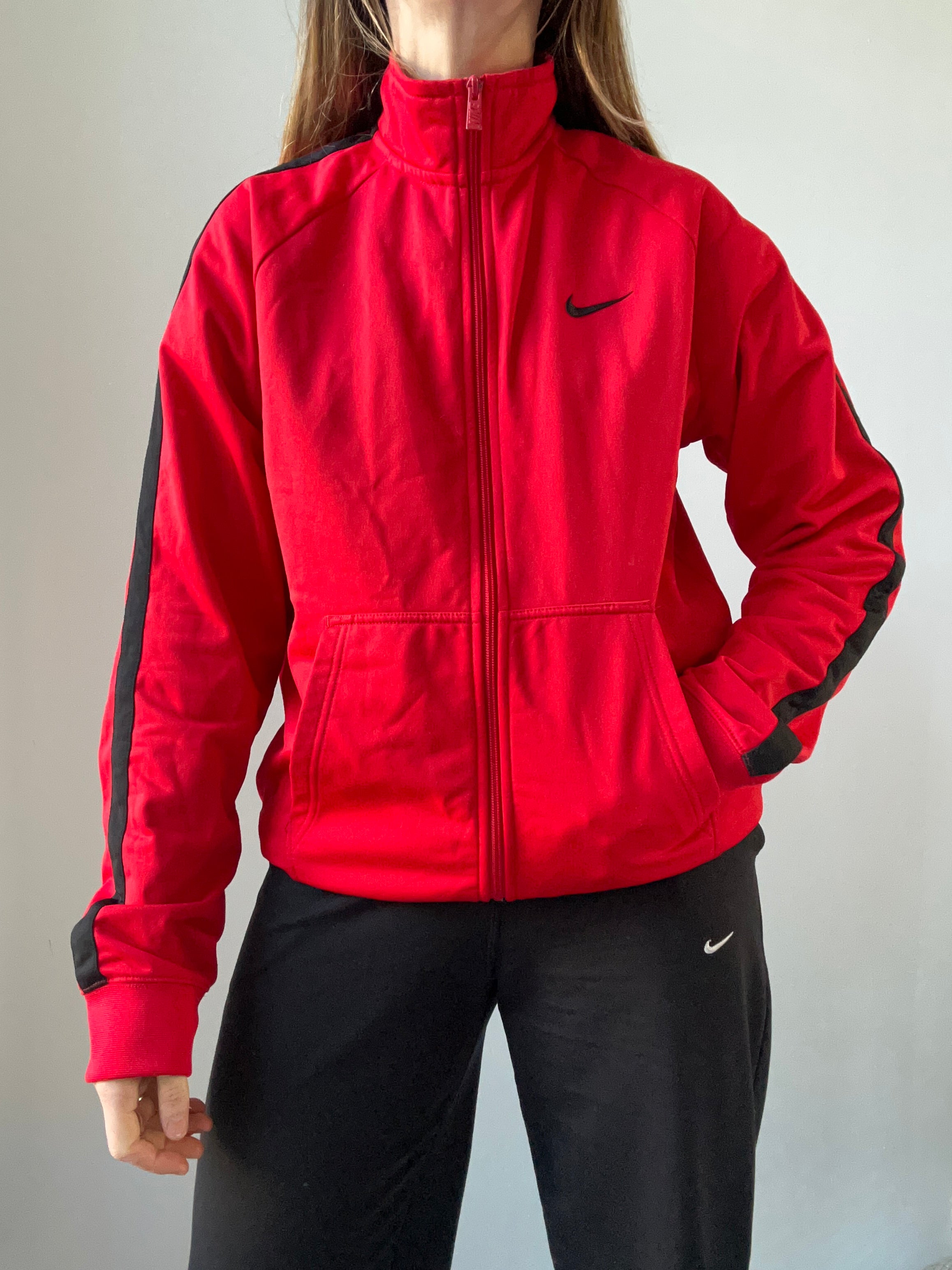 Nike Red Track Jacket Size S/M