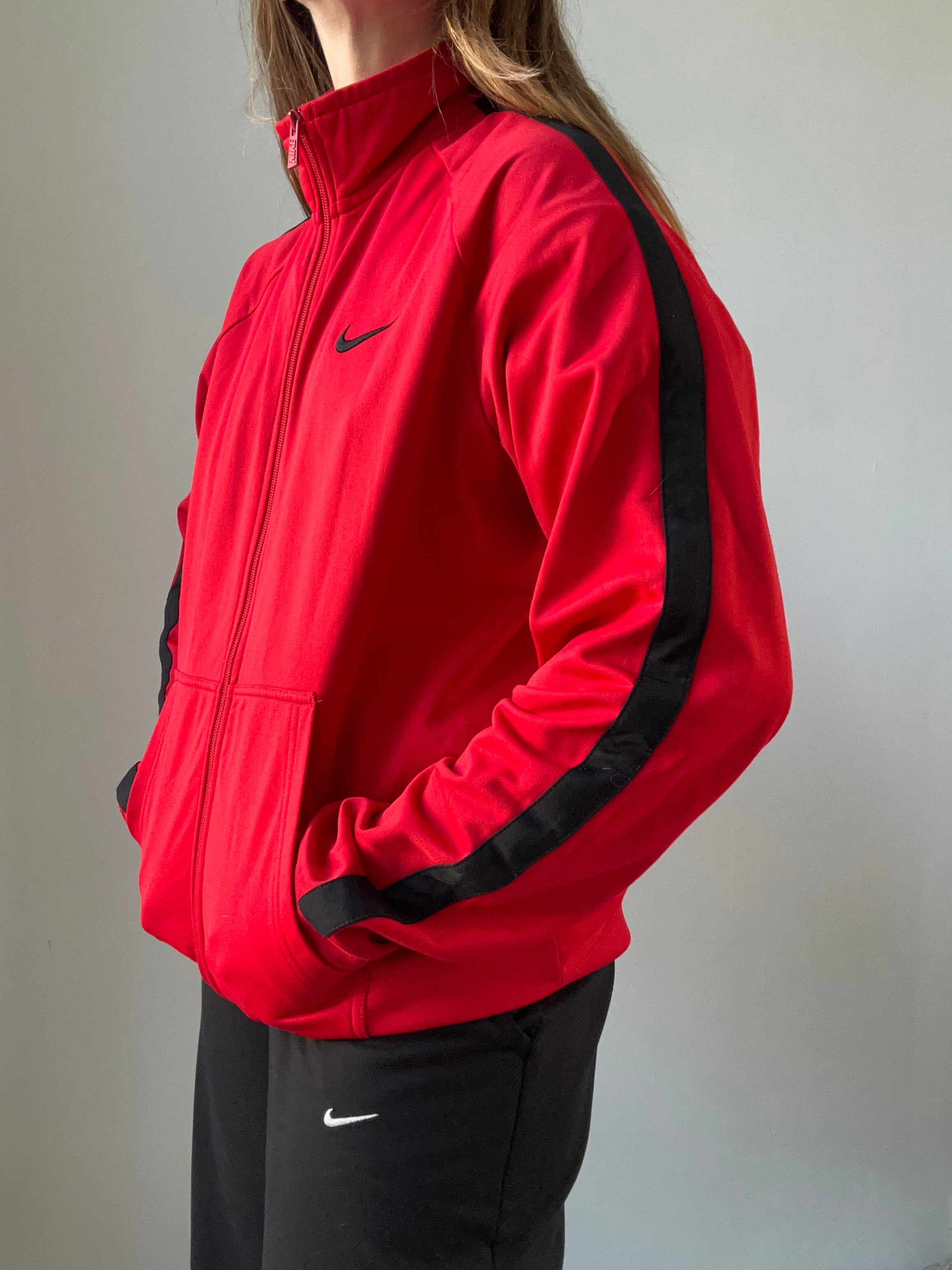 Nike Red Track Jacket Size S/M