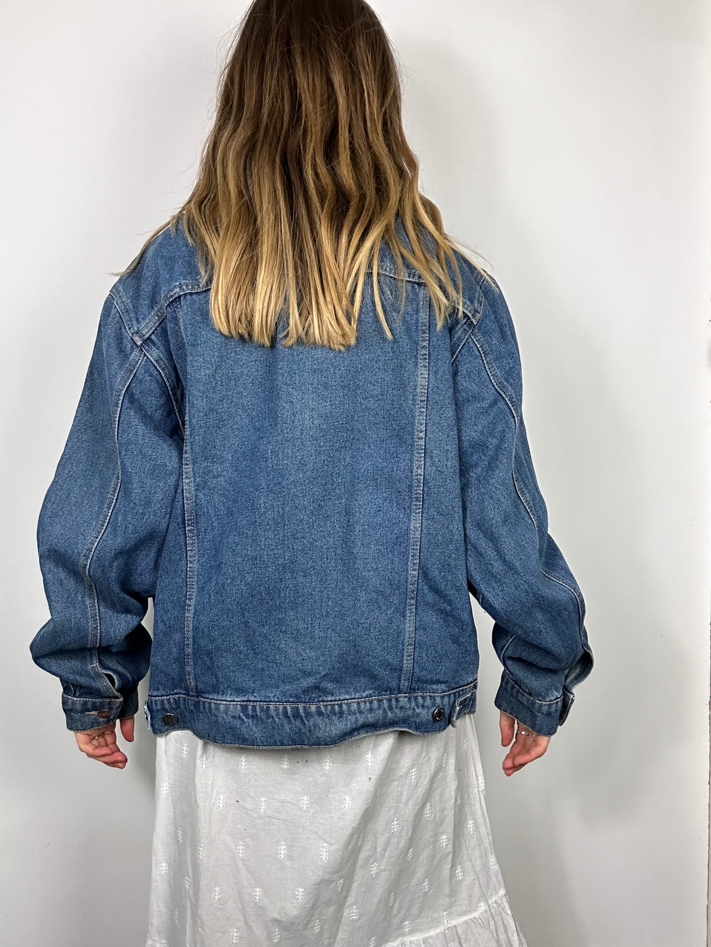90's Embroidered Denim Jacket Size L