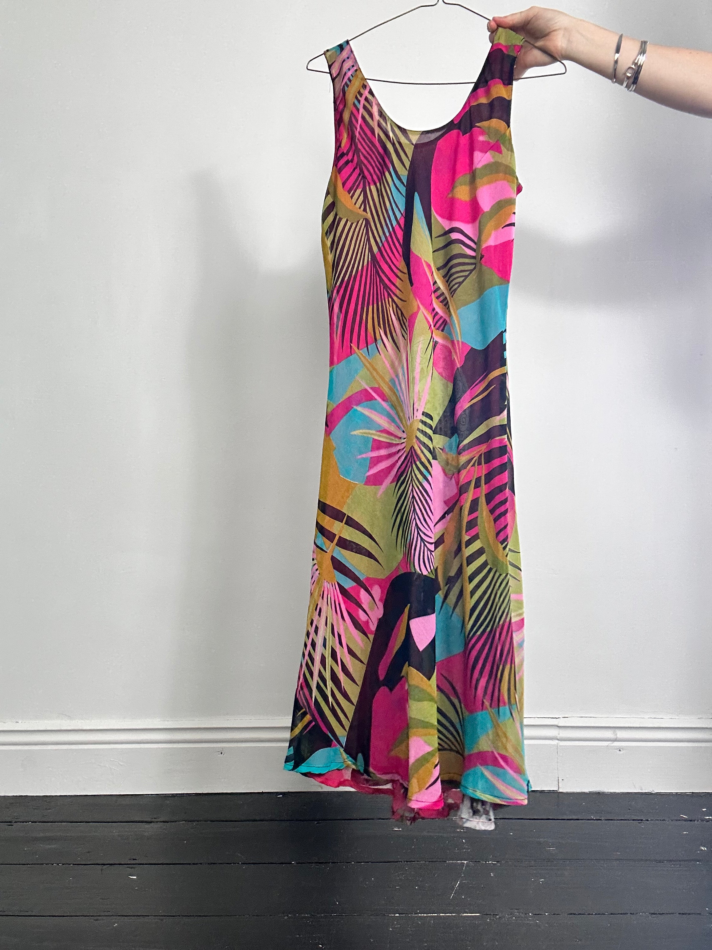 Reversible Chiffon Midi Dress Size 10