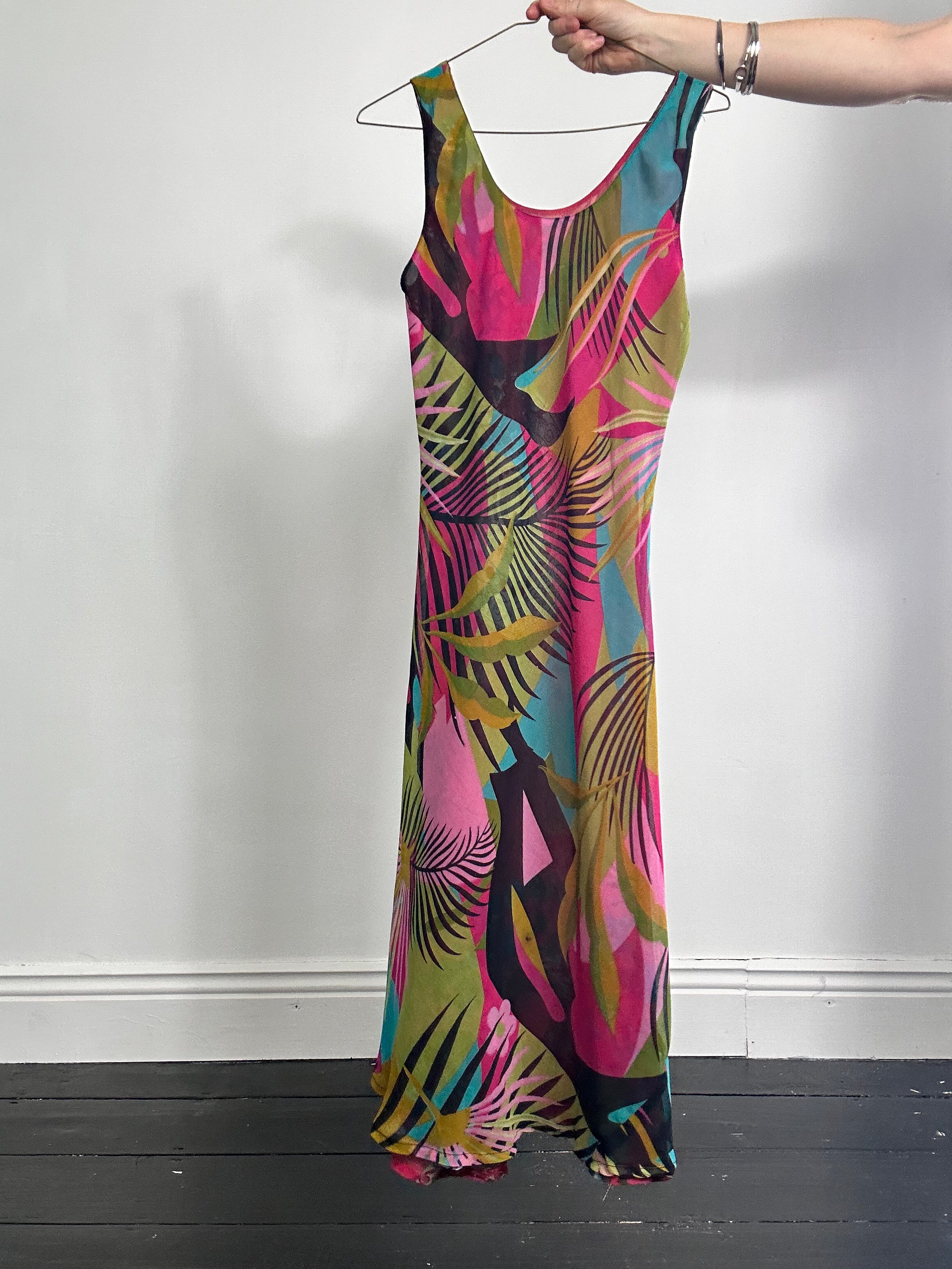 Reversible Chiffon Midi Dress Size 10