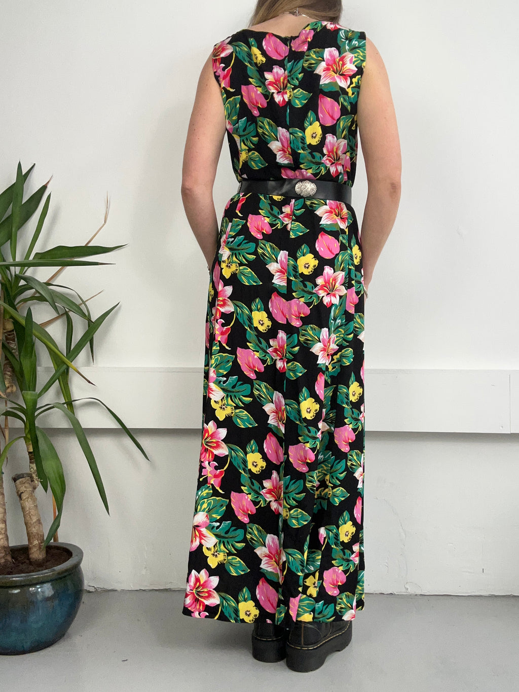 90's Floral Maxi Dress Size 10/12