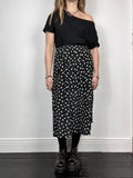Polkadot 90's Midi Skirt Size 12