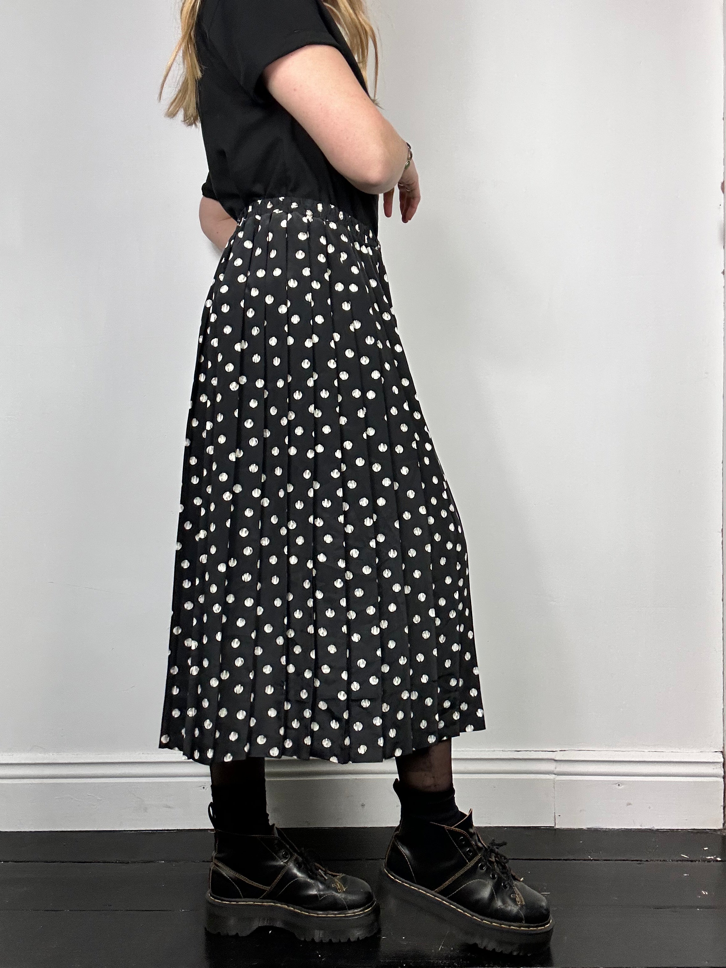Polkadot 90's Midi Skirt Size 12