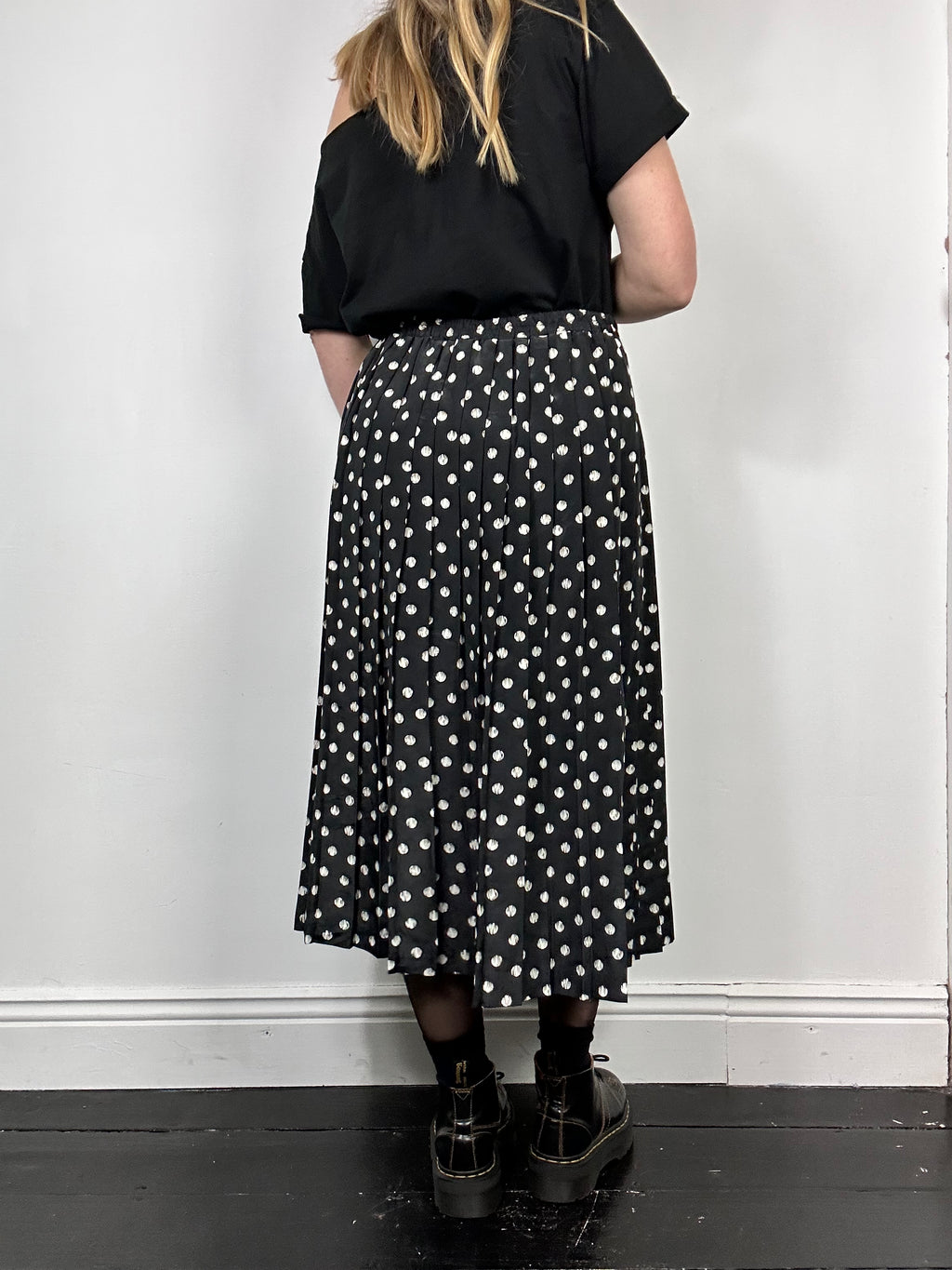 Polkadot 90's Midi Skirt Size 12