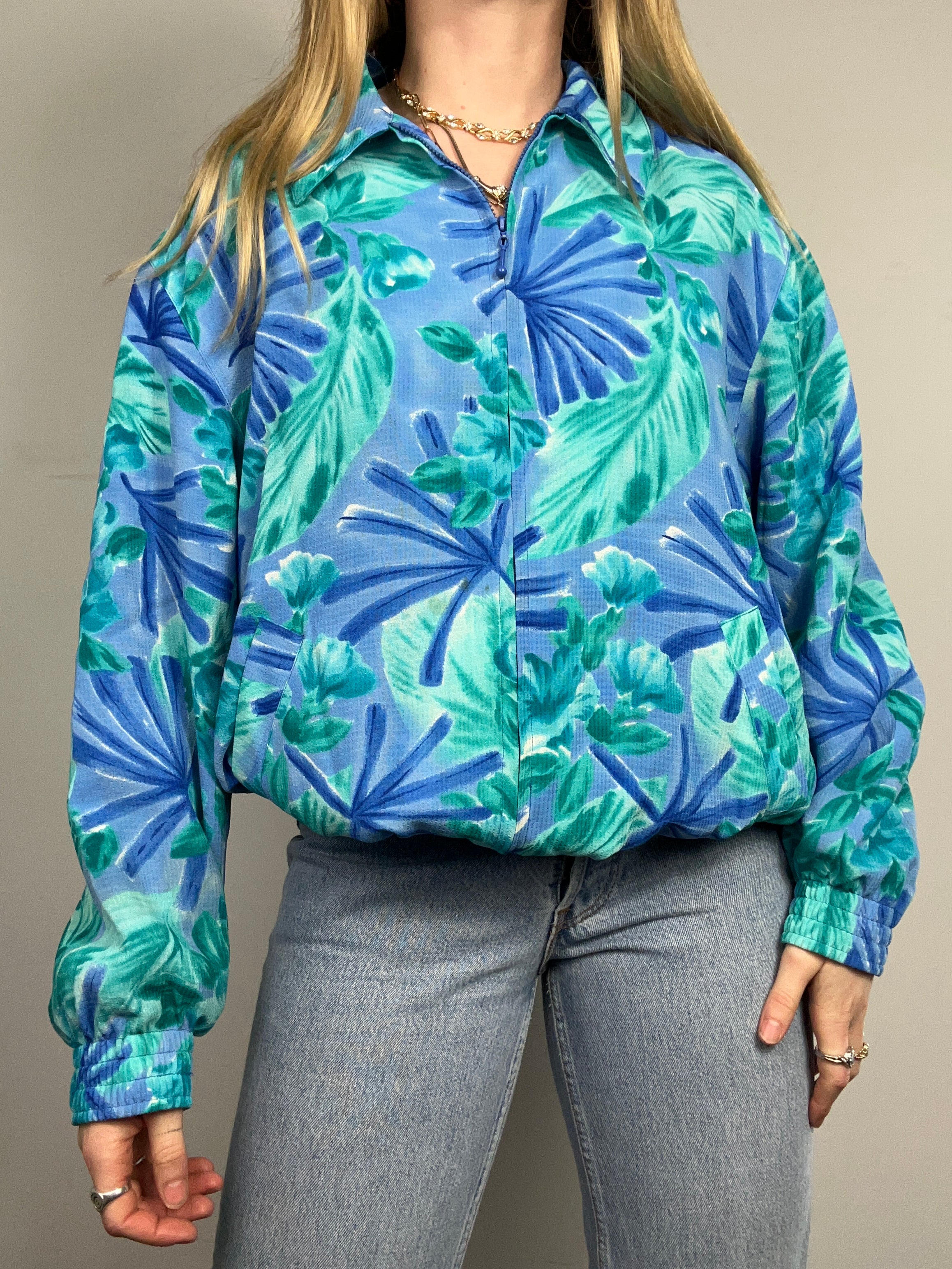 Auca Marine 80's Bomber Jacket Size 10/12