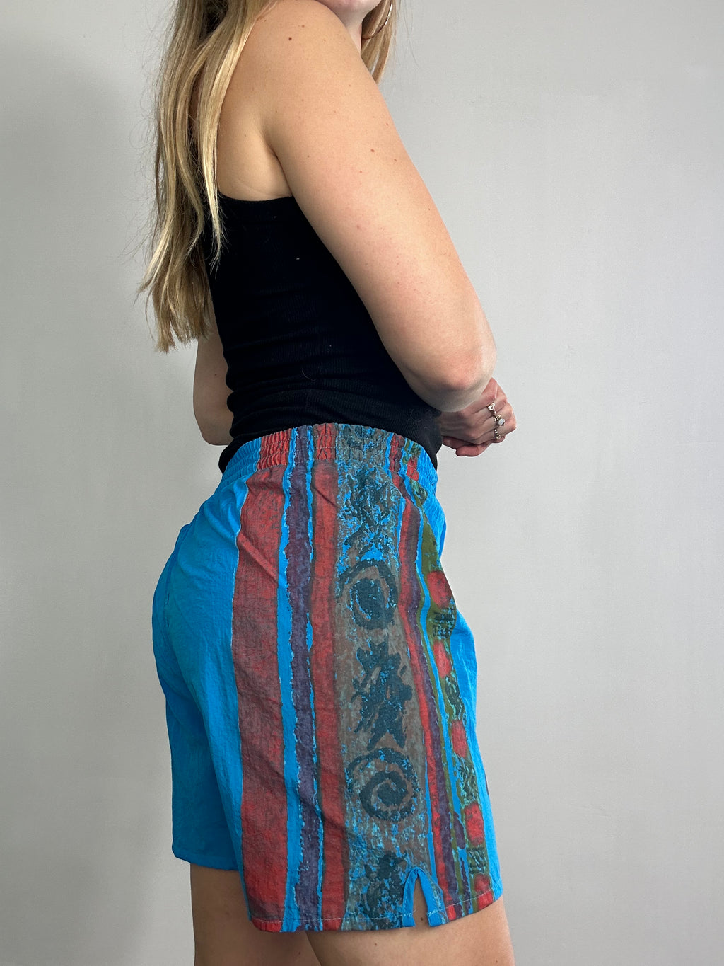 Blue 80's Swim Shorts Size S