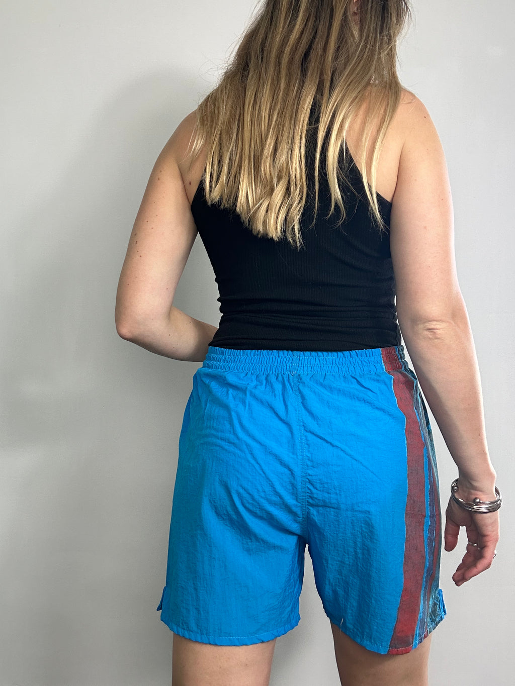 Blue 80's Swim Shorts Size S