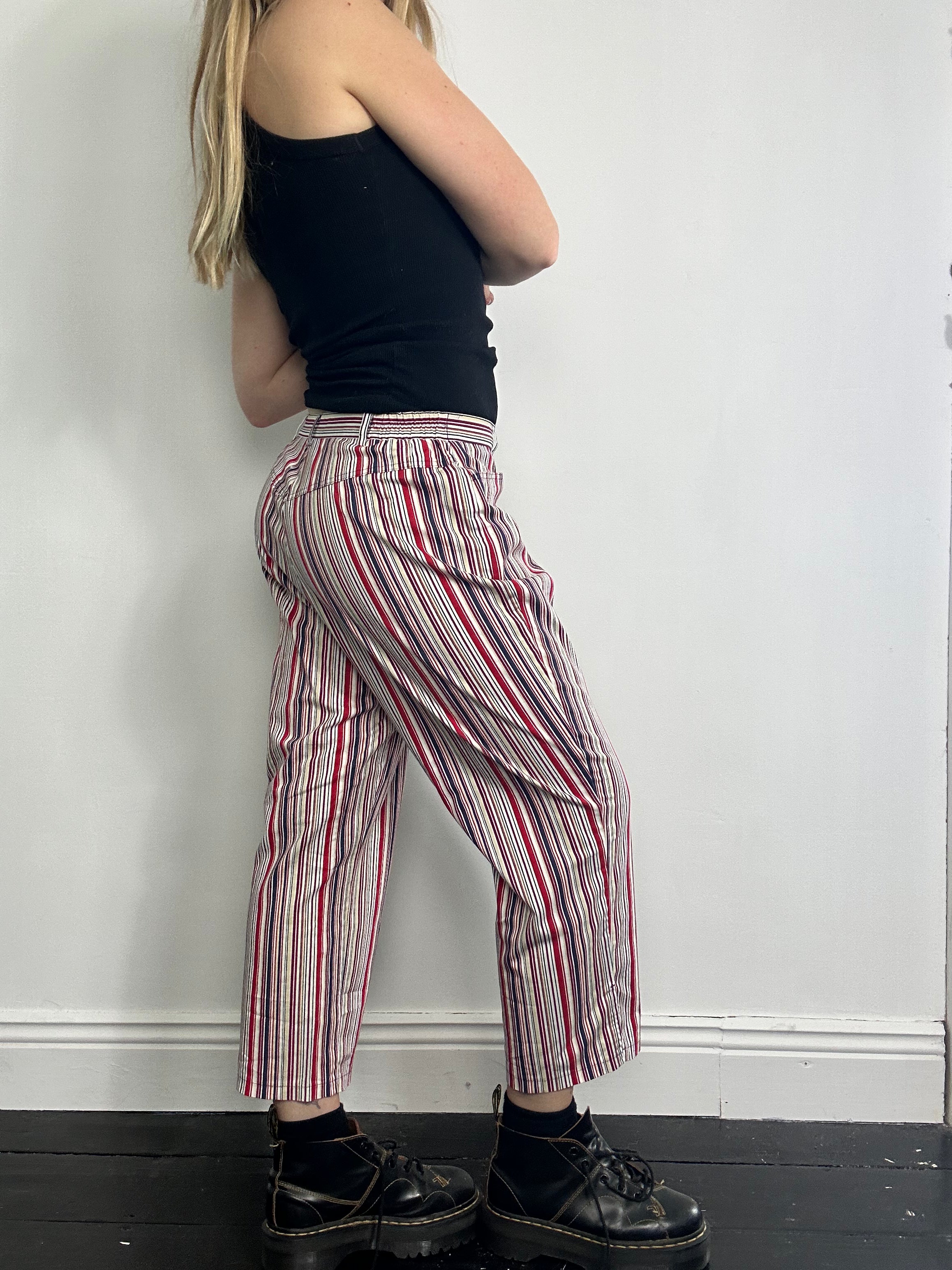 Striped 3/4 Length Pants Size 12