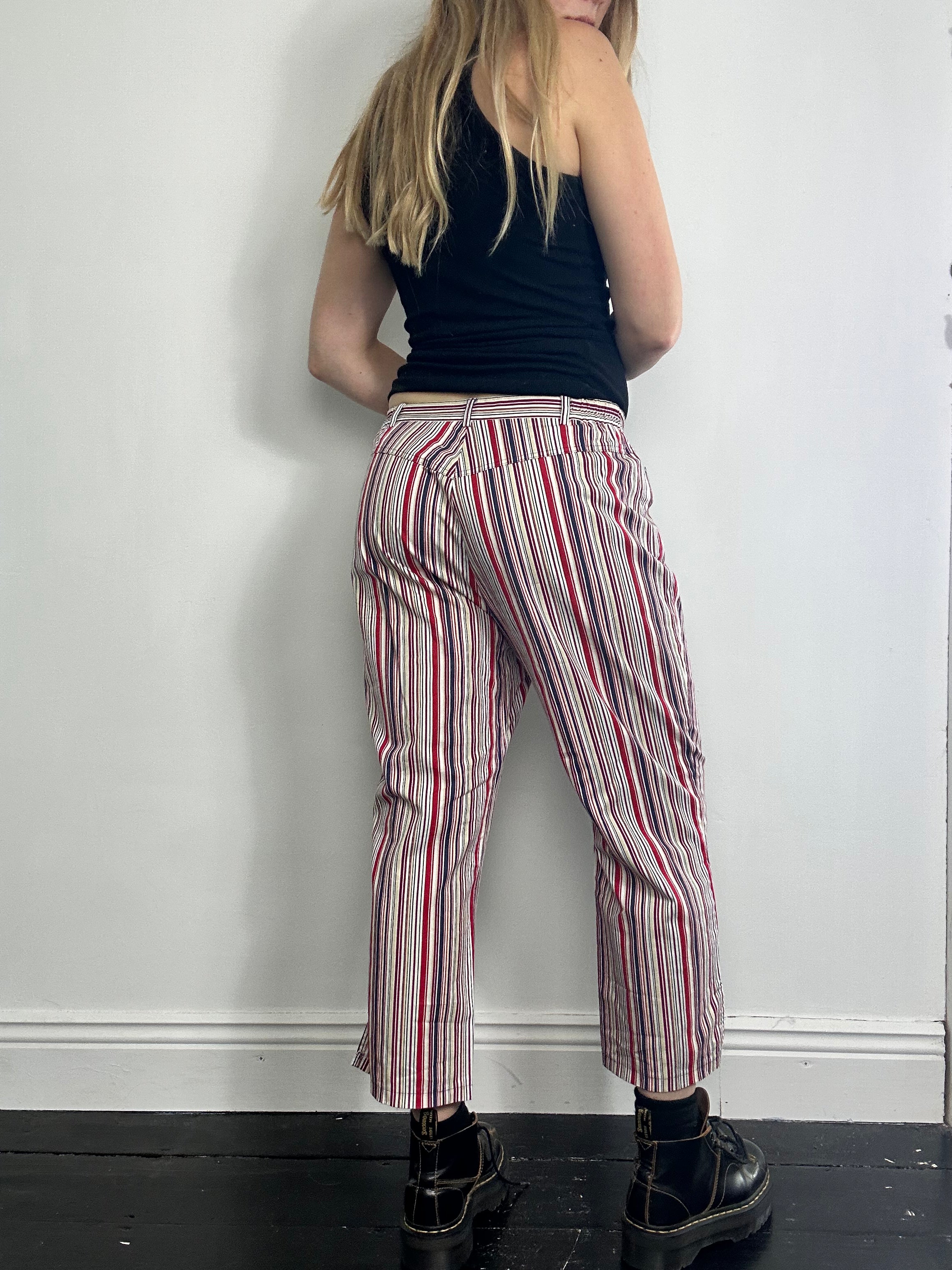 Striped 3/4 Length Pants Size 12