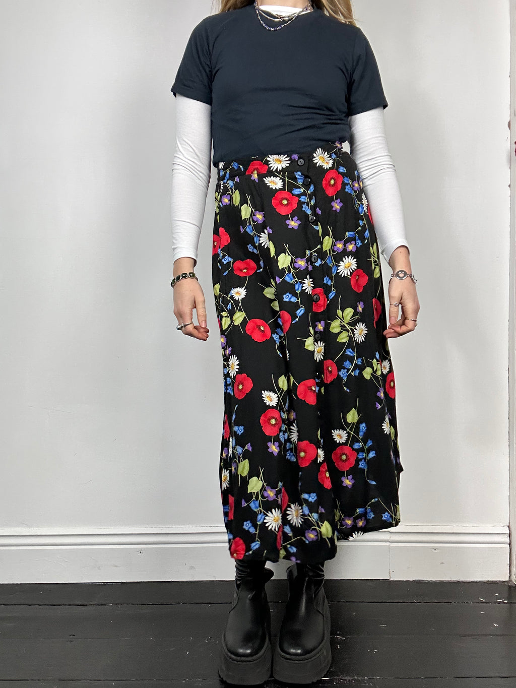 Floral Maxi Skirt Size 8