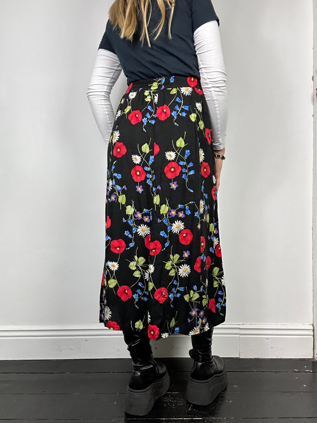 Floral Maxi Skirt Size 8