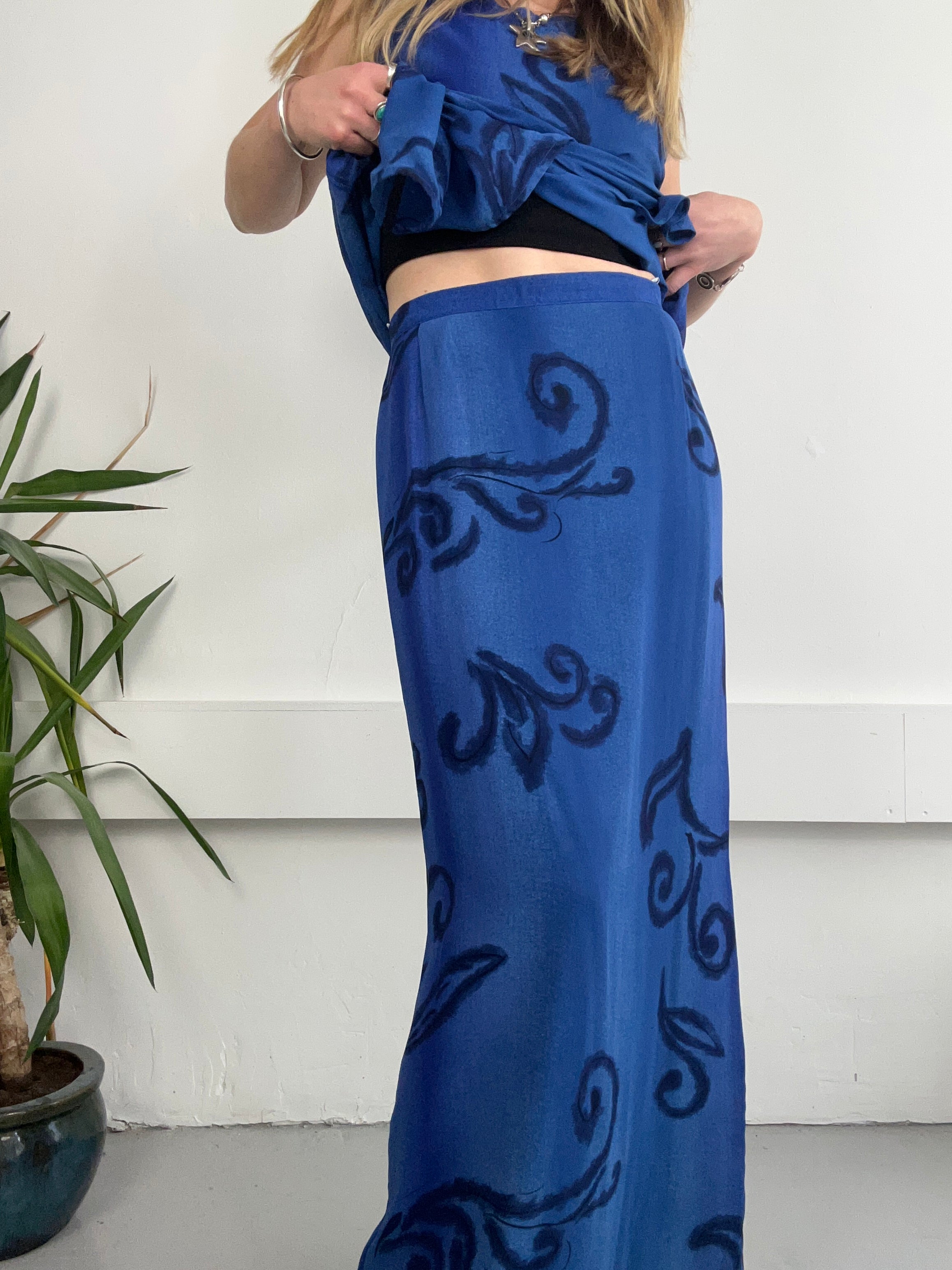3 Piece Blue 90's Set Size 10