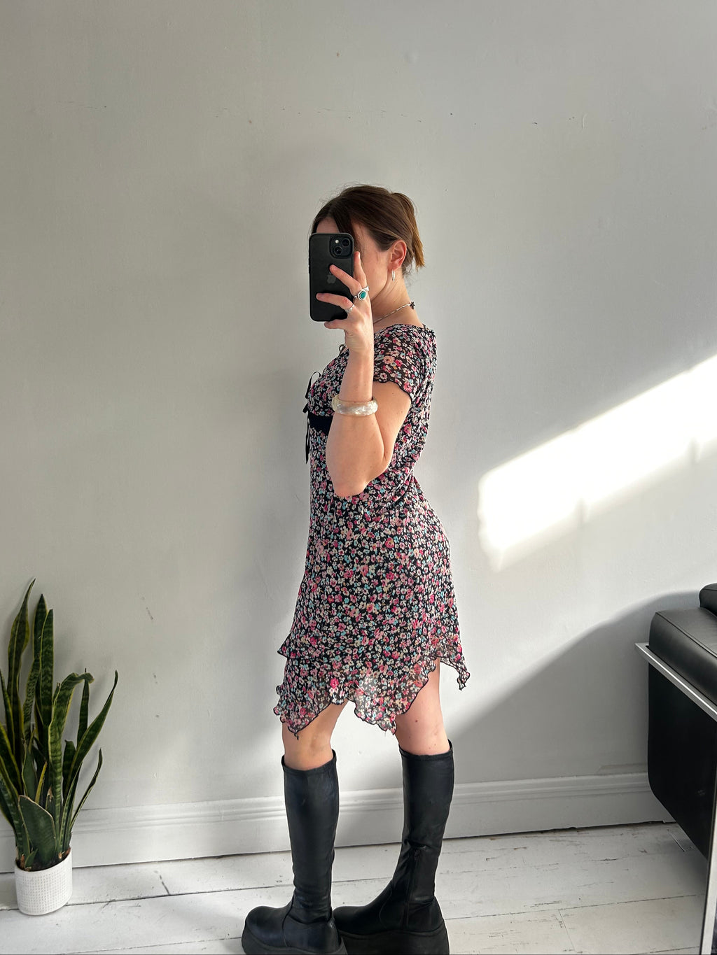 Floral y2k Mini Dress Size 10/12