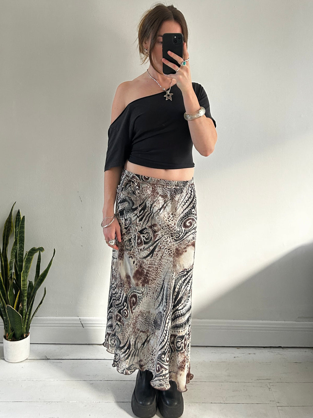 Animal print Maxi Skirt Size 10