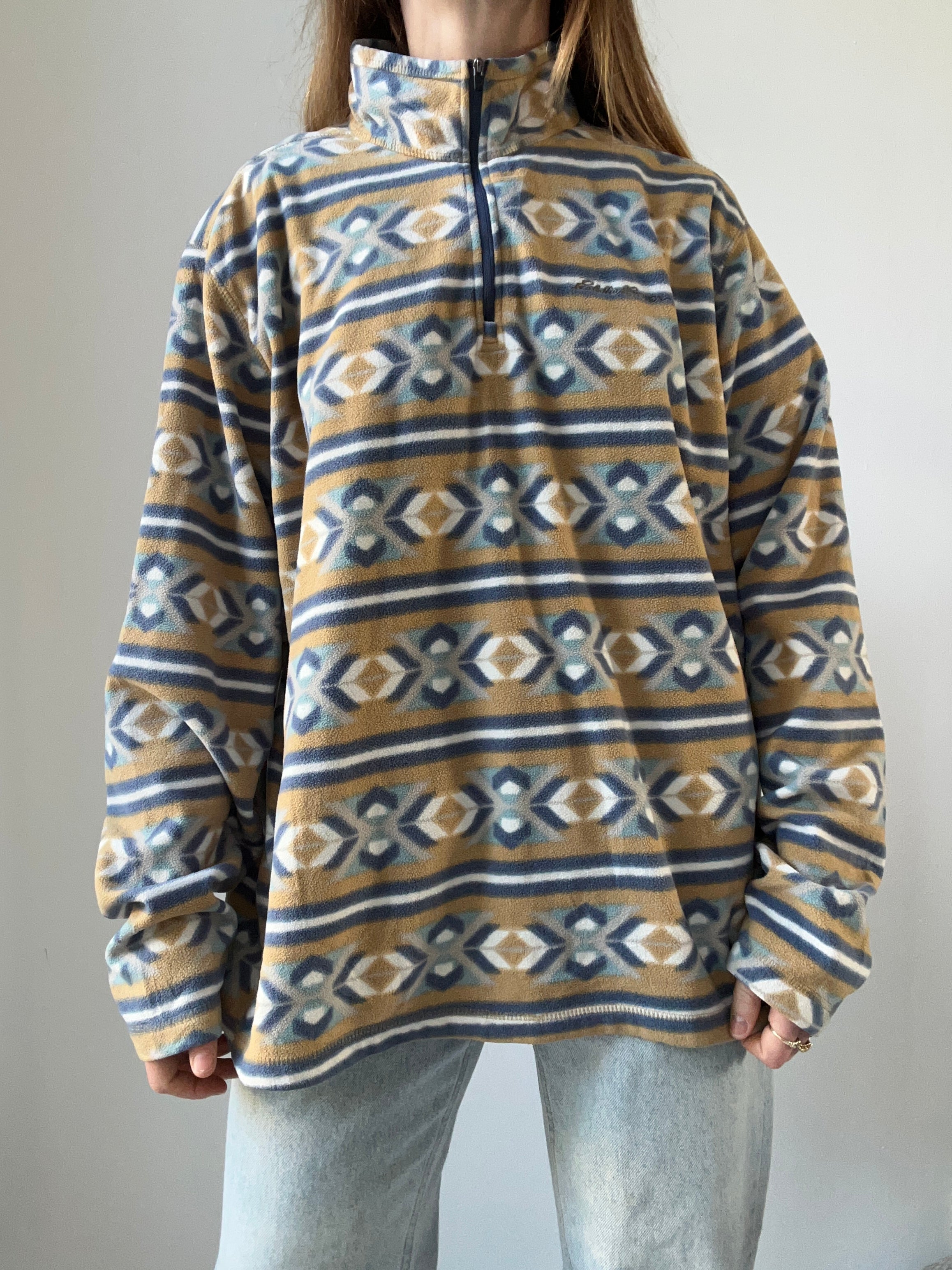 Aztec Cream Fleece Size M