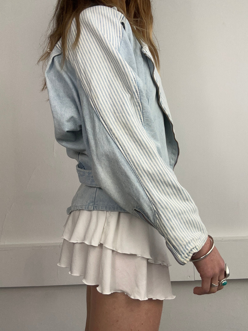 Denim 80's Biker Jacket size 10/12