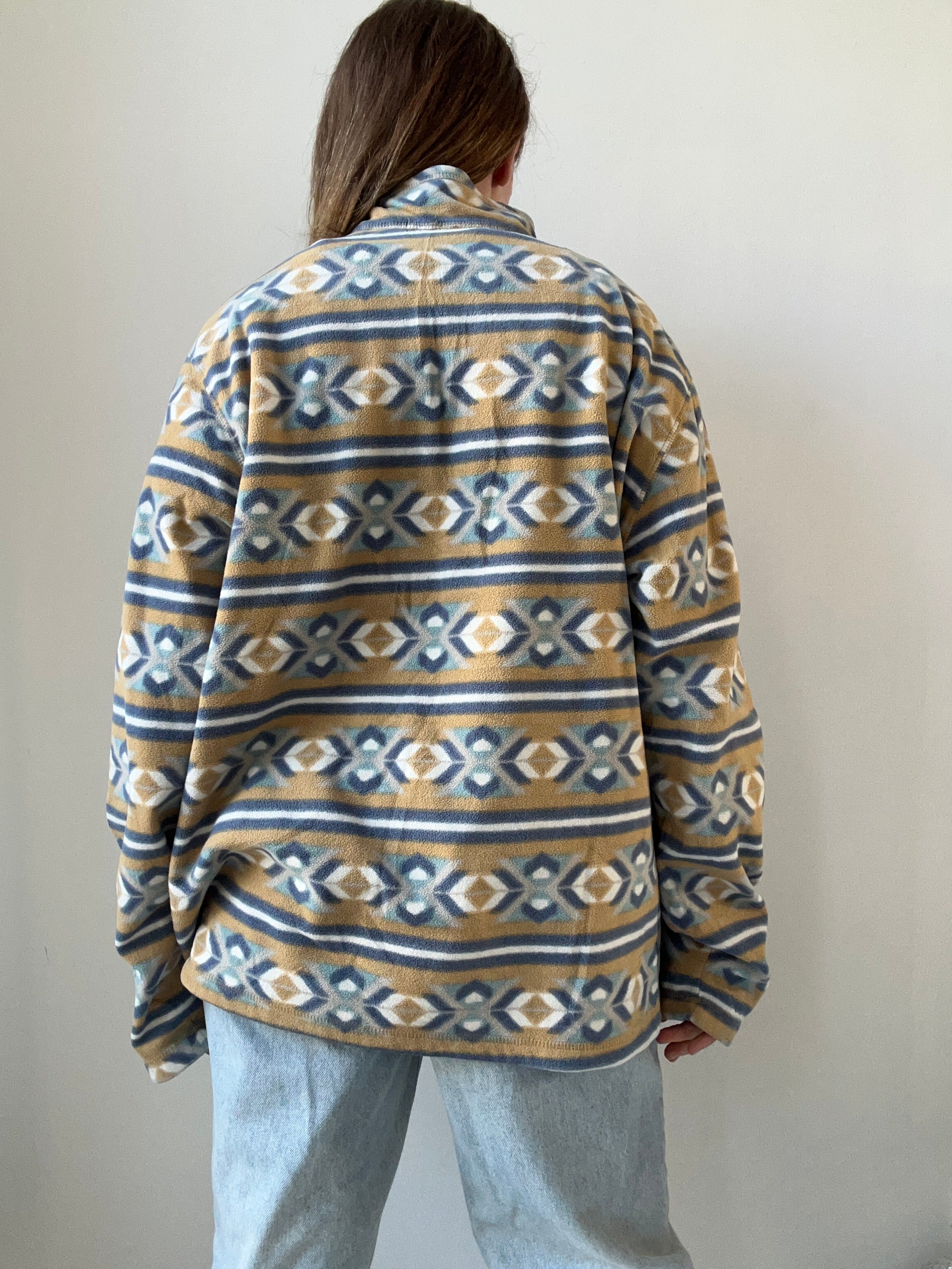Aztec Cream Fleece Size M