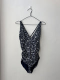 Navy Floral Swimsuit Size 14