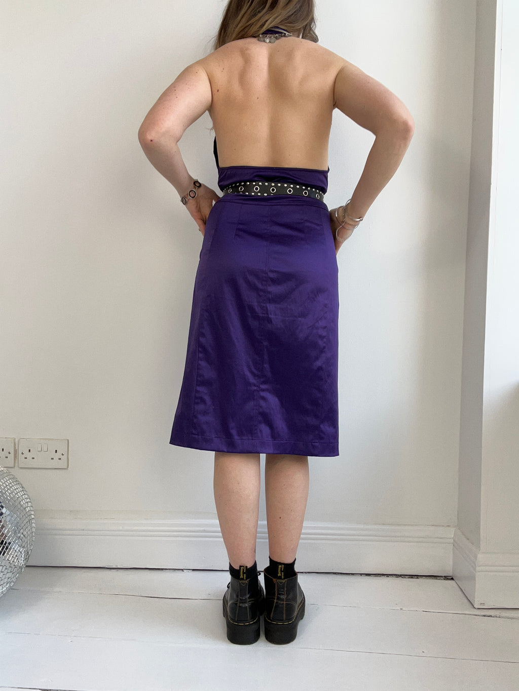 Purple Halterneck Dress Size 10