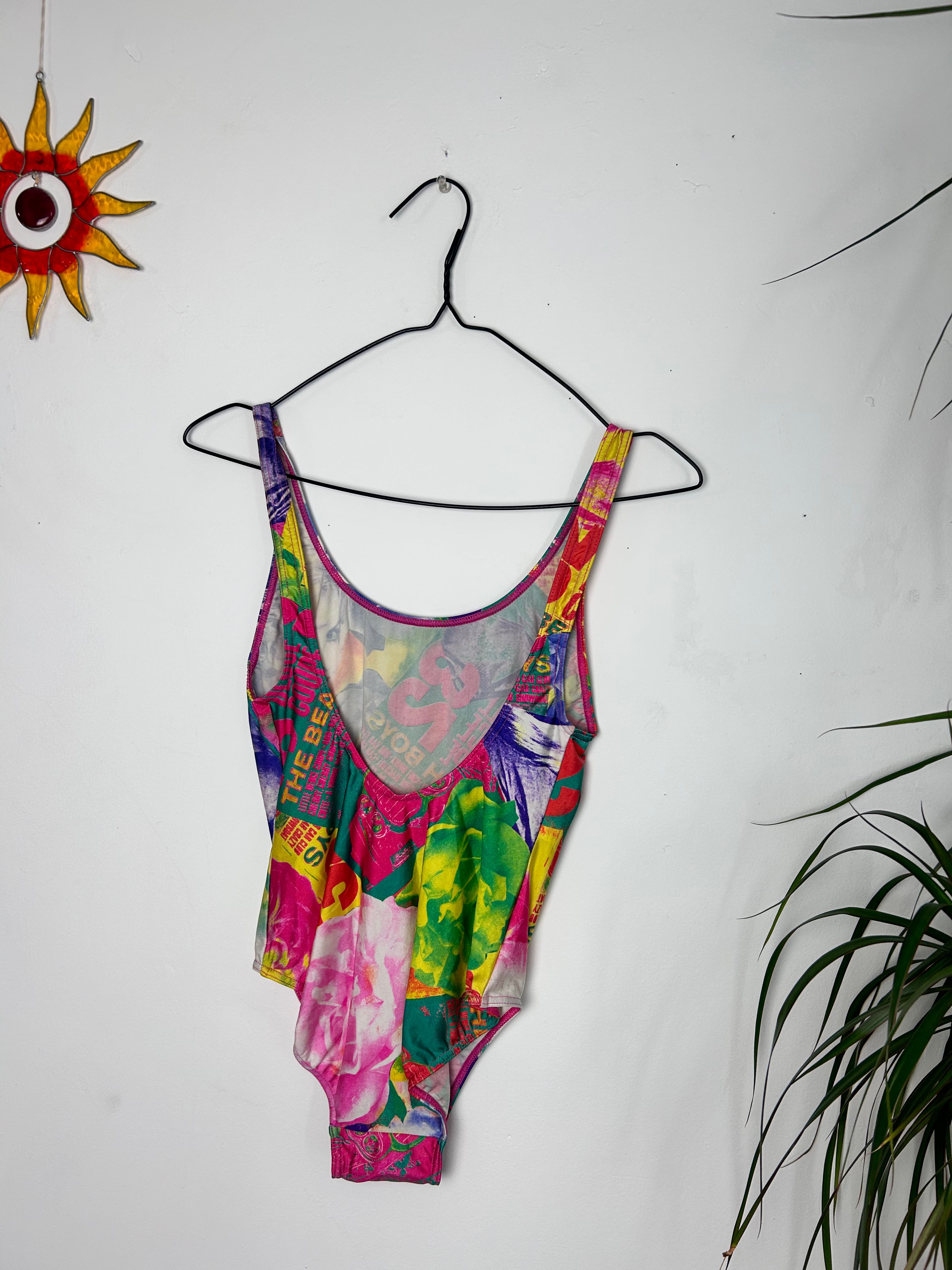 80's Printed Swimsuit Size 8/10