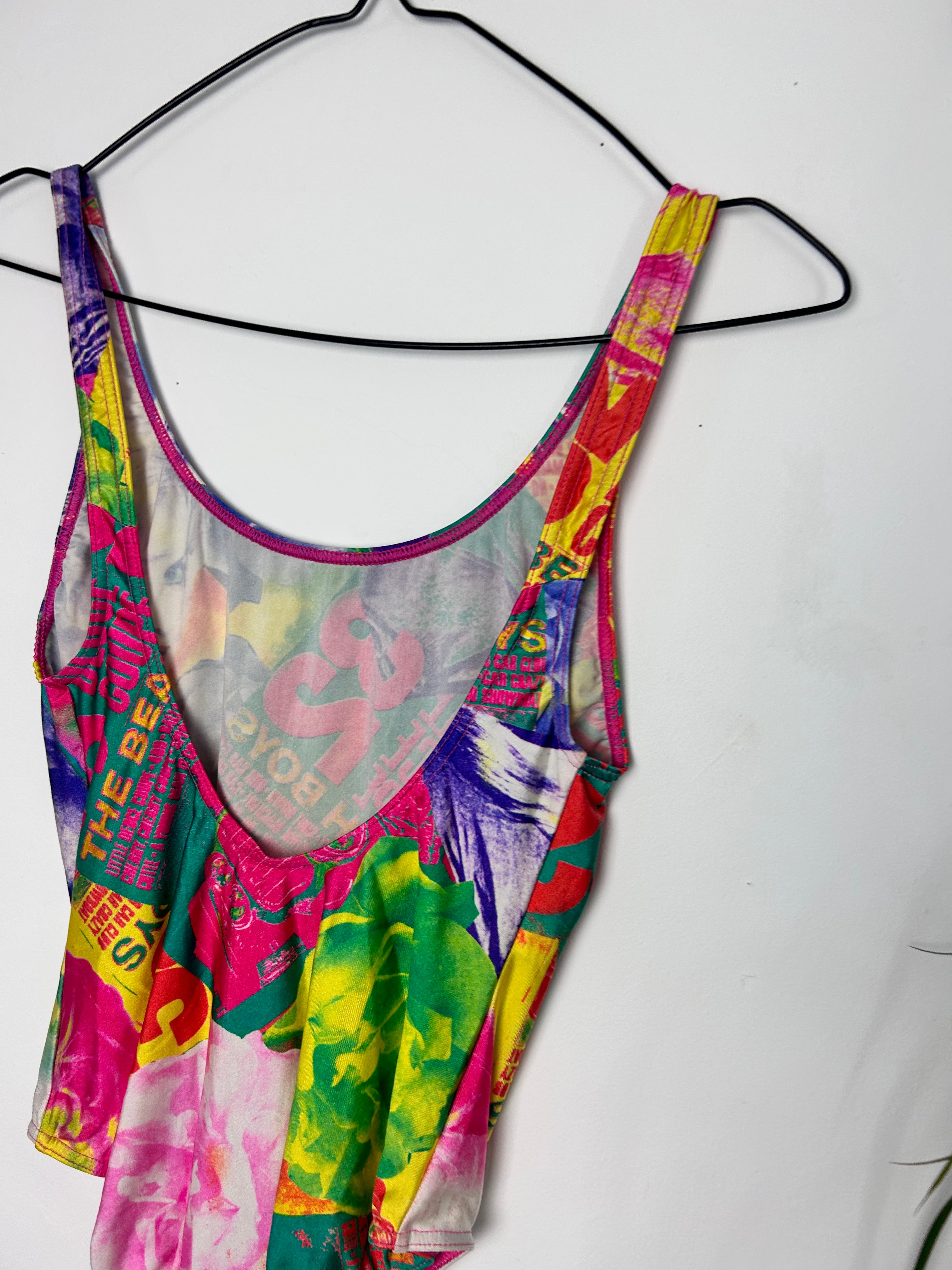 80's Printed Swimsuit Size 8/10