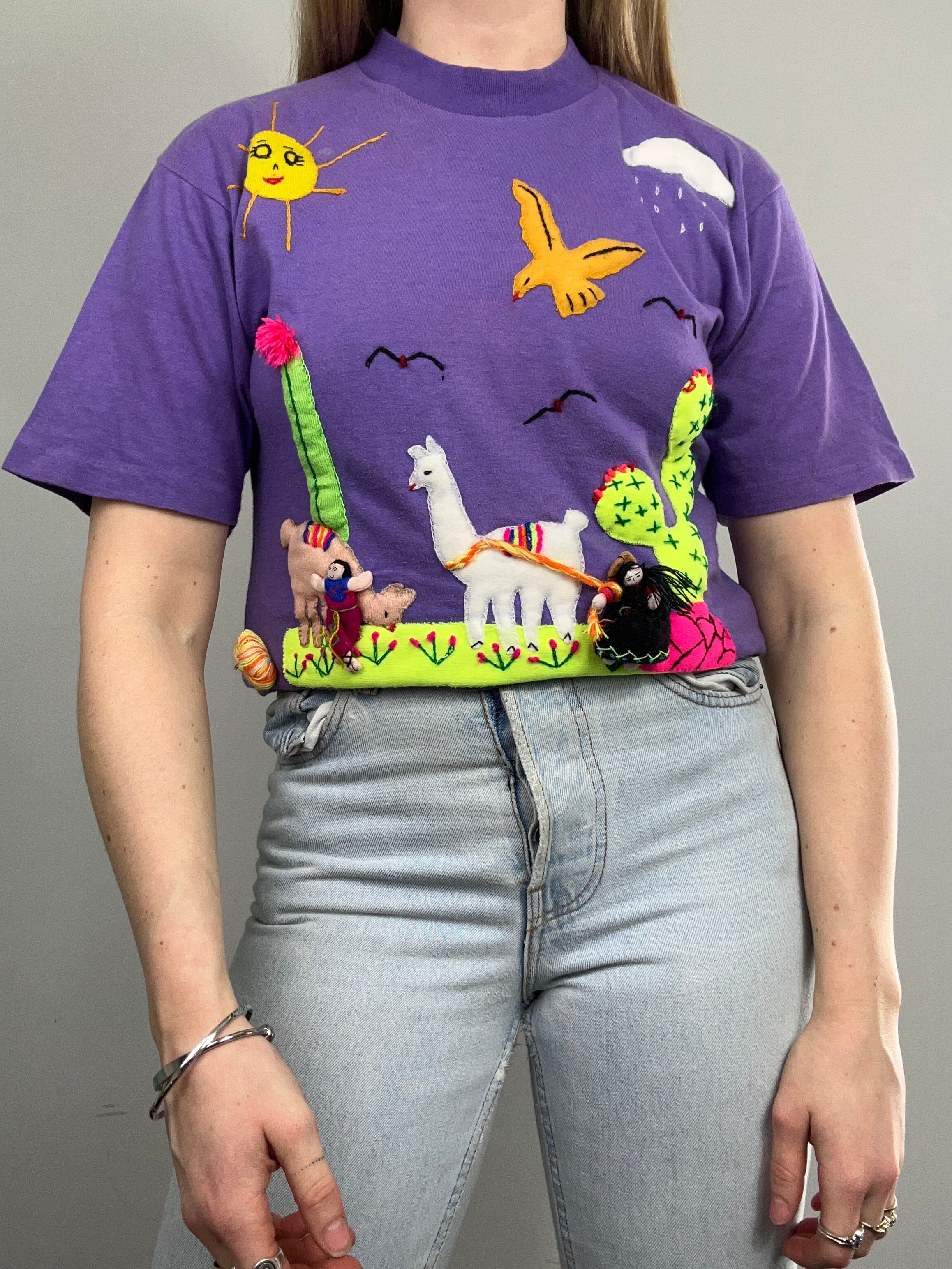 Embroidered T Shirt Size S