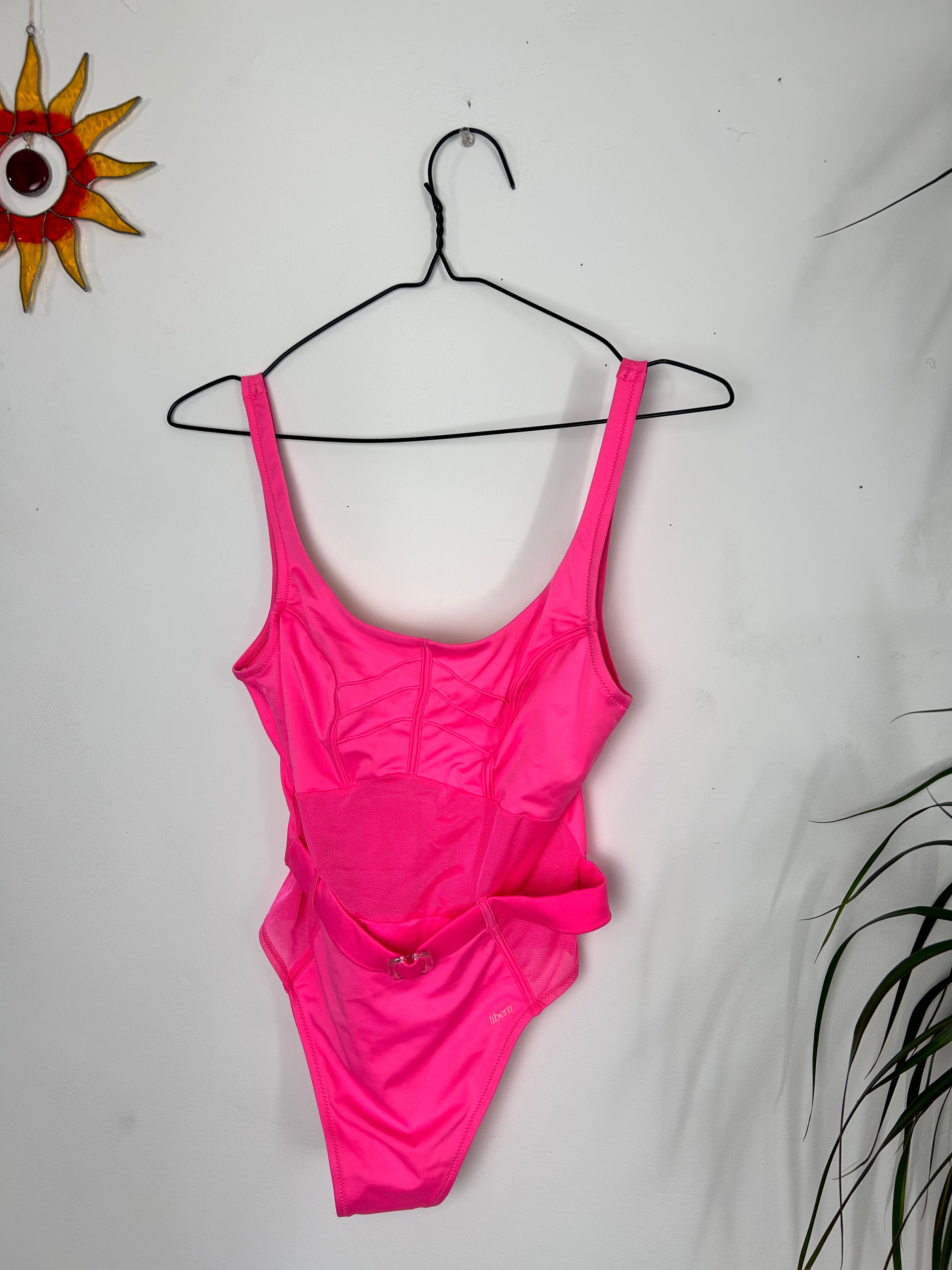 Neon Pink Swimsuit Size 8