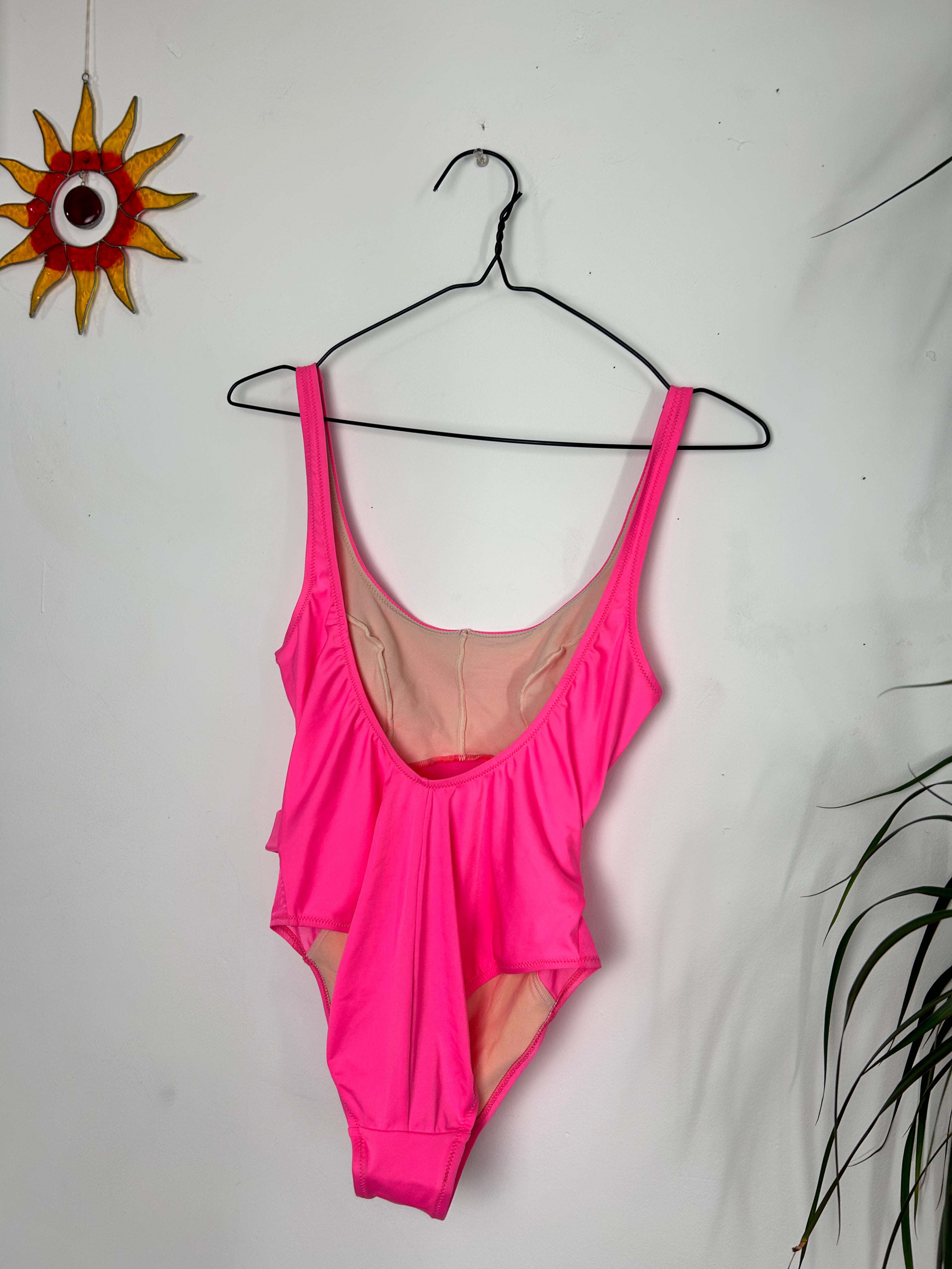 Neon Pink Swimsuit Size 8