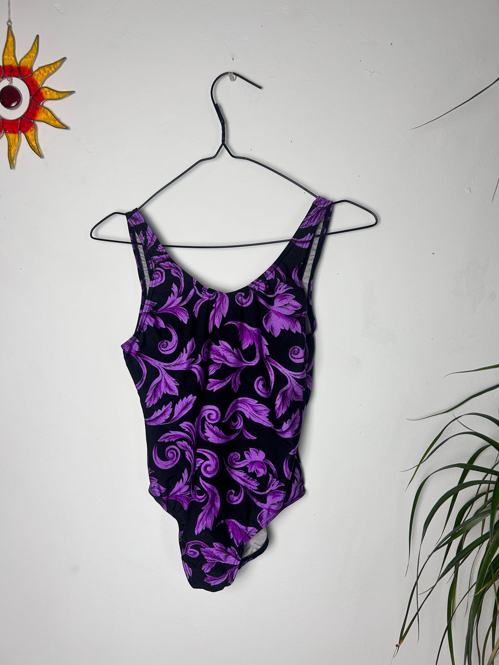 Purple 80's Swimsuit Size 10