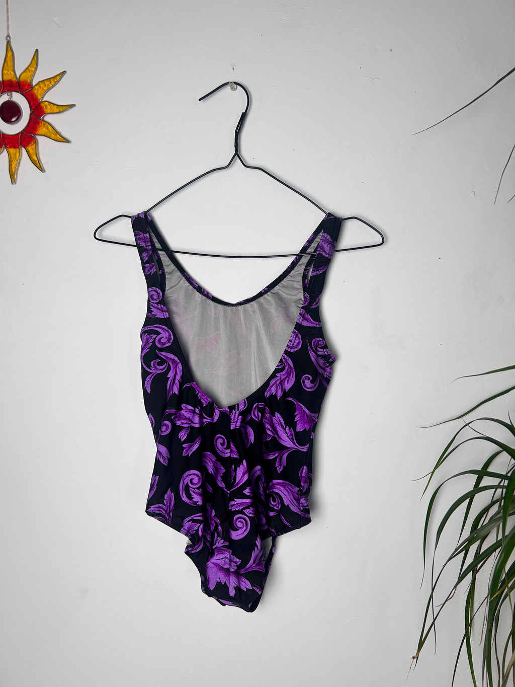 Purple 80's Swimsuit Size 10