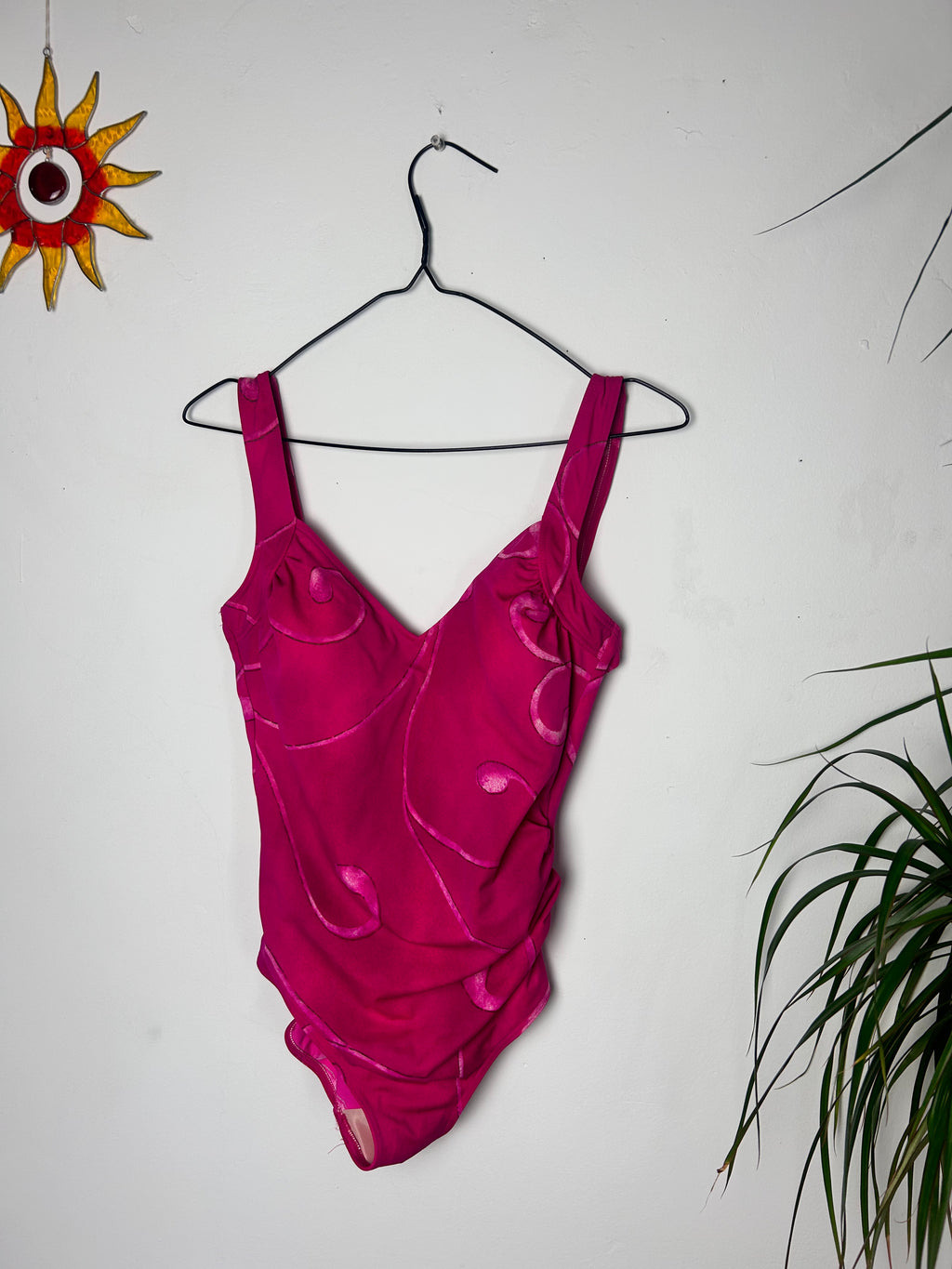 Pink 80's Swimsuit Size 14