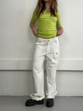 White Cargo Pants Size 12