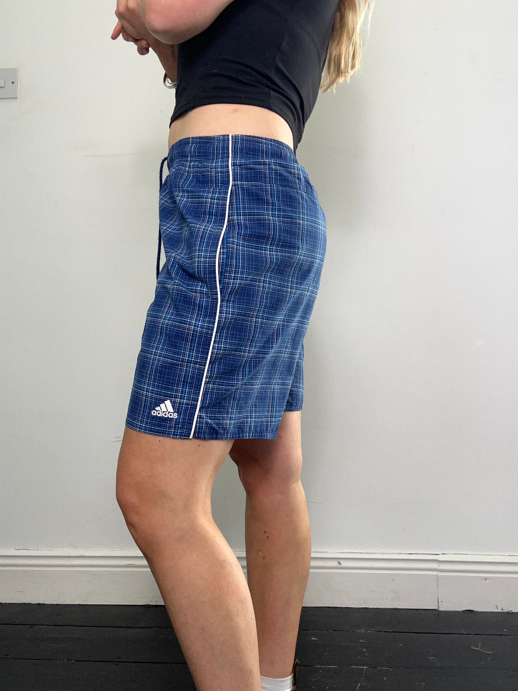 Adidas 90's Tartan Shorts Size S
