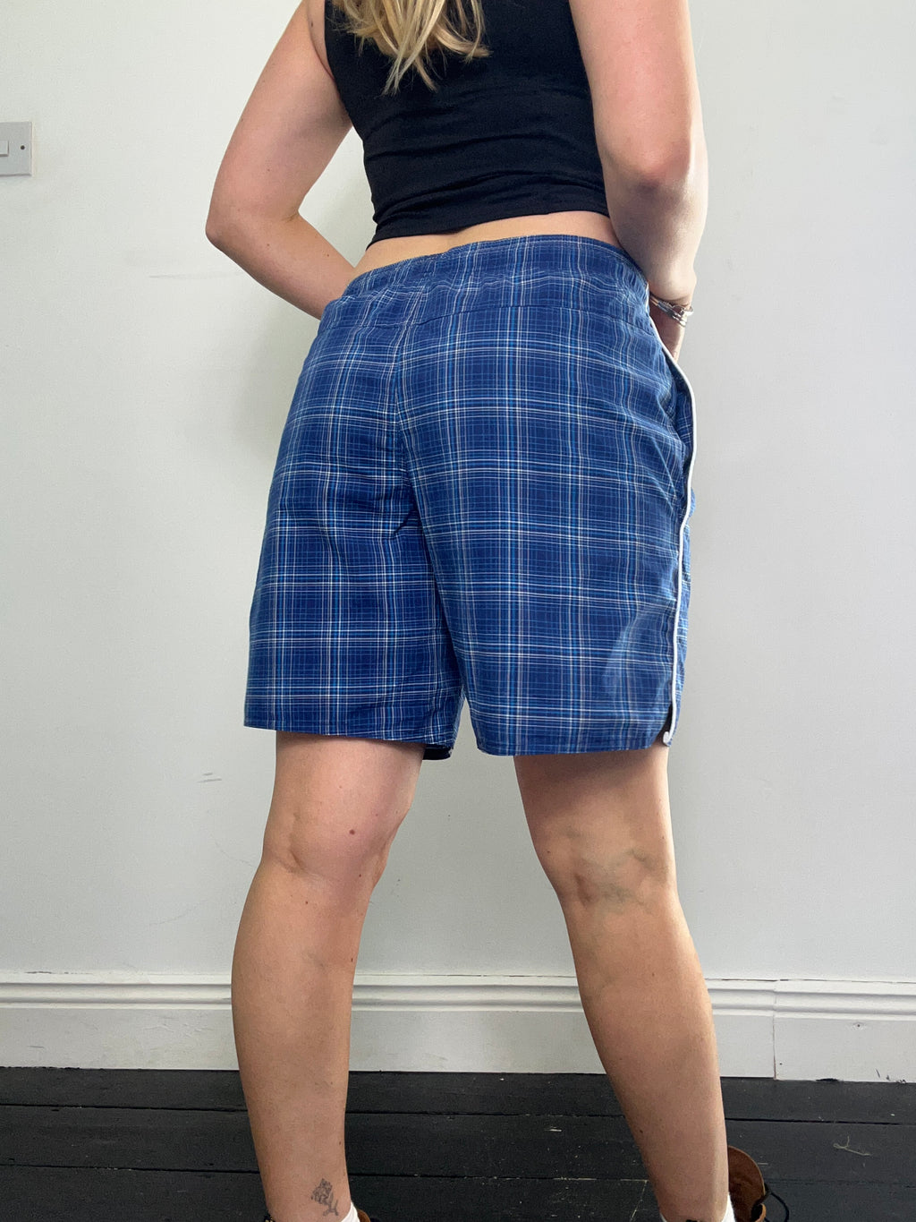 Adidas 90's Tartan Shorts Size S