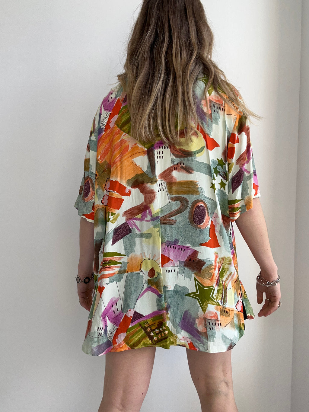 90's Printed Shirt Size 14