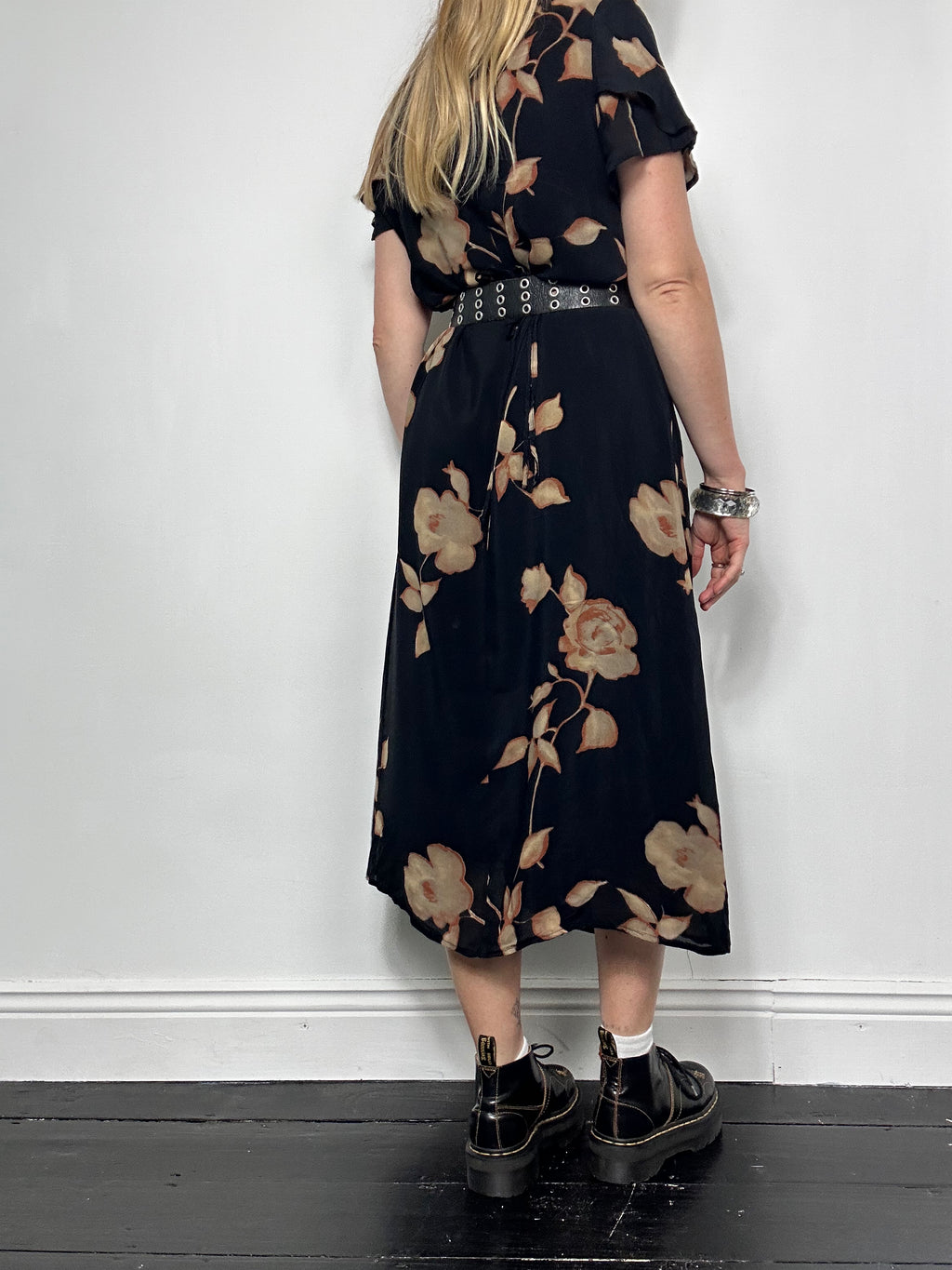 90's Chiffon Midi Dress Size 12