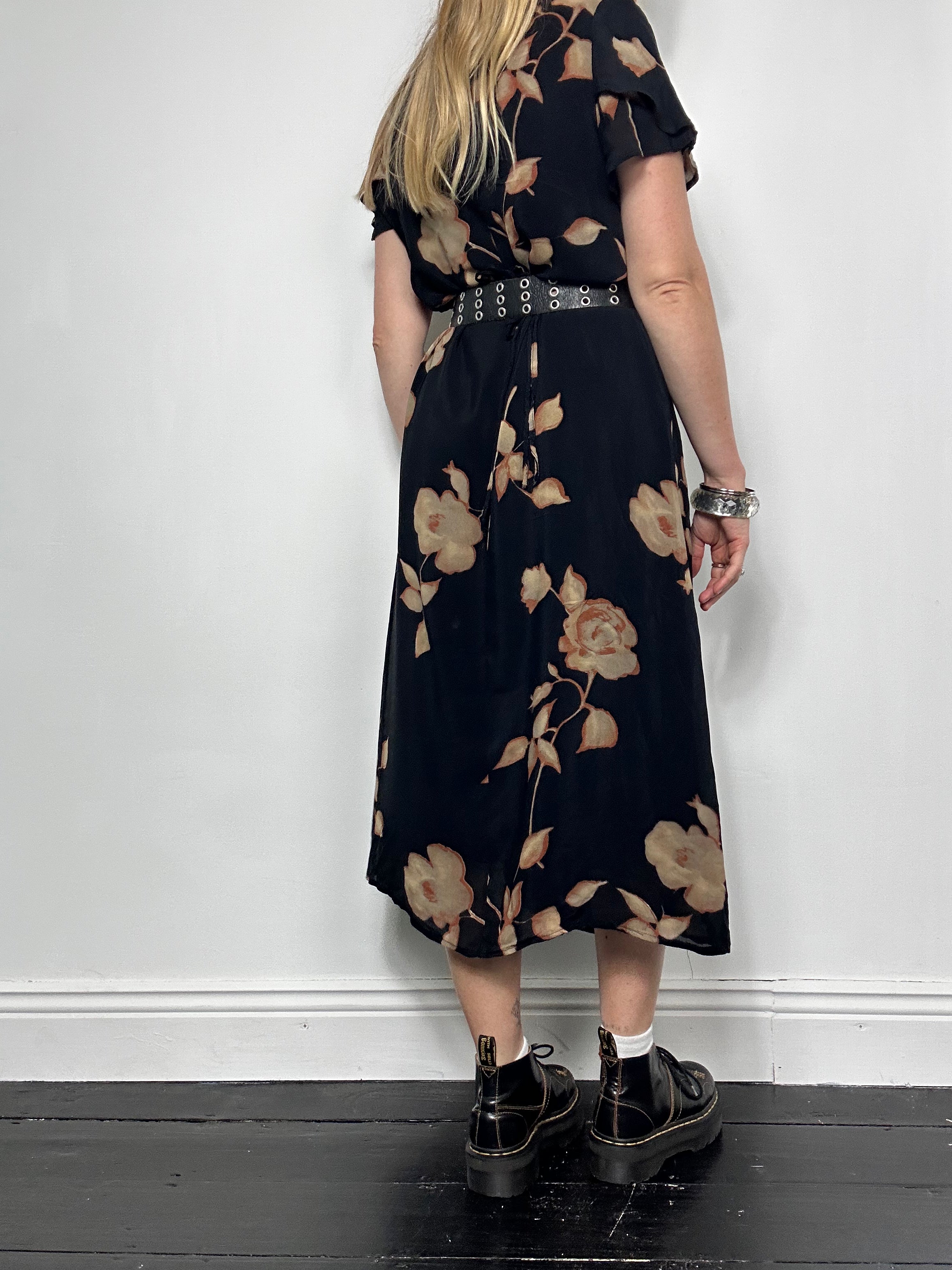 90's Chiffon Midi Dress Size 12