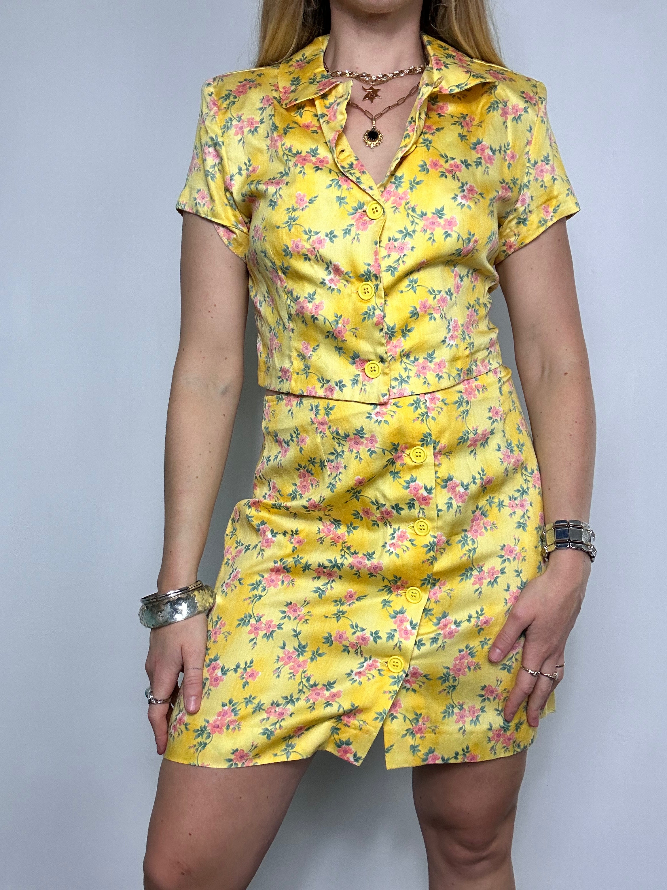 Yellow Two Piece Set Size 8