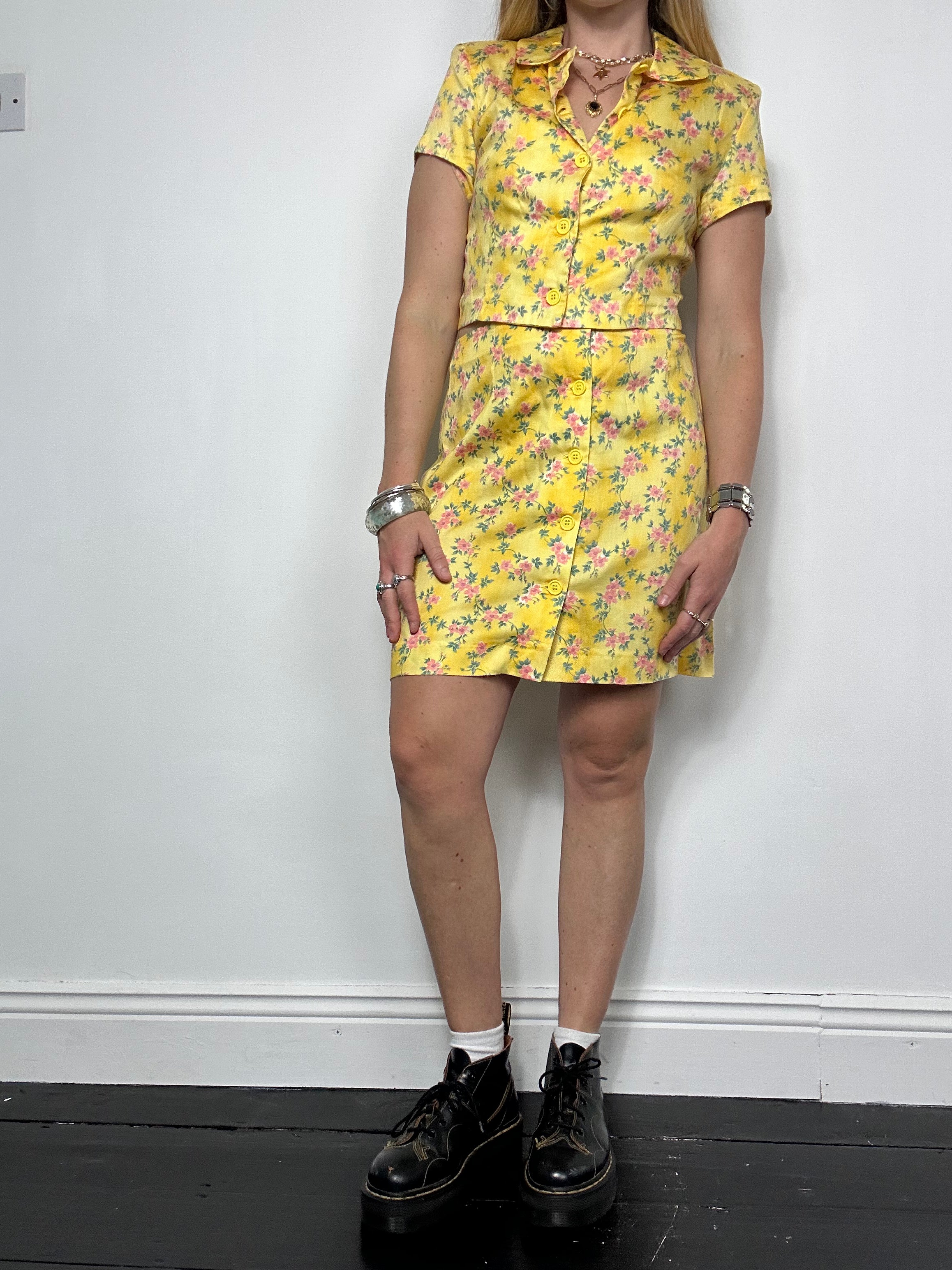 Yellow Two Piece Set Size 8