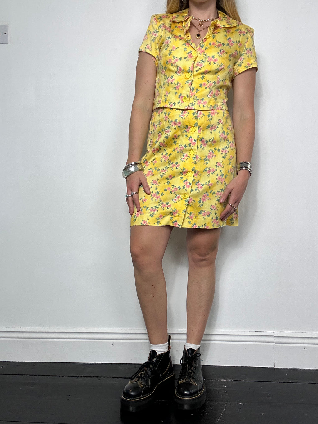 Yellow Two Piece Set Size 8