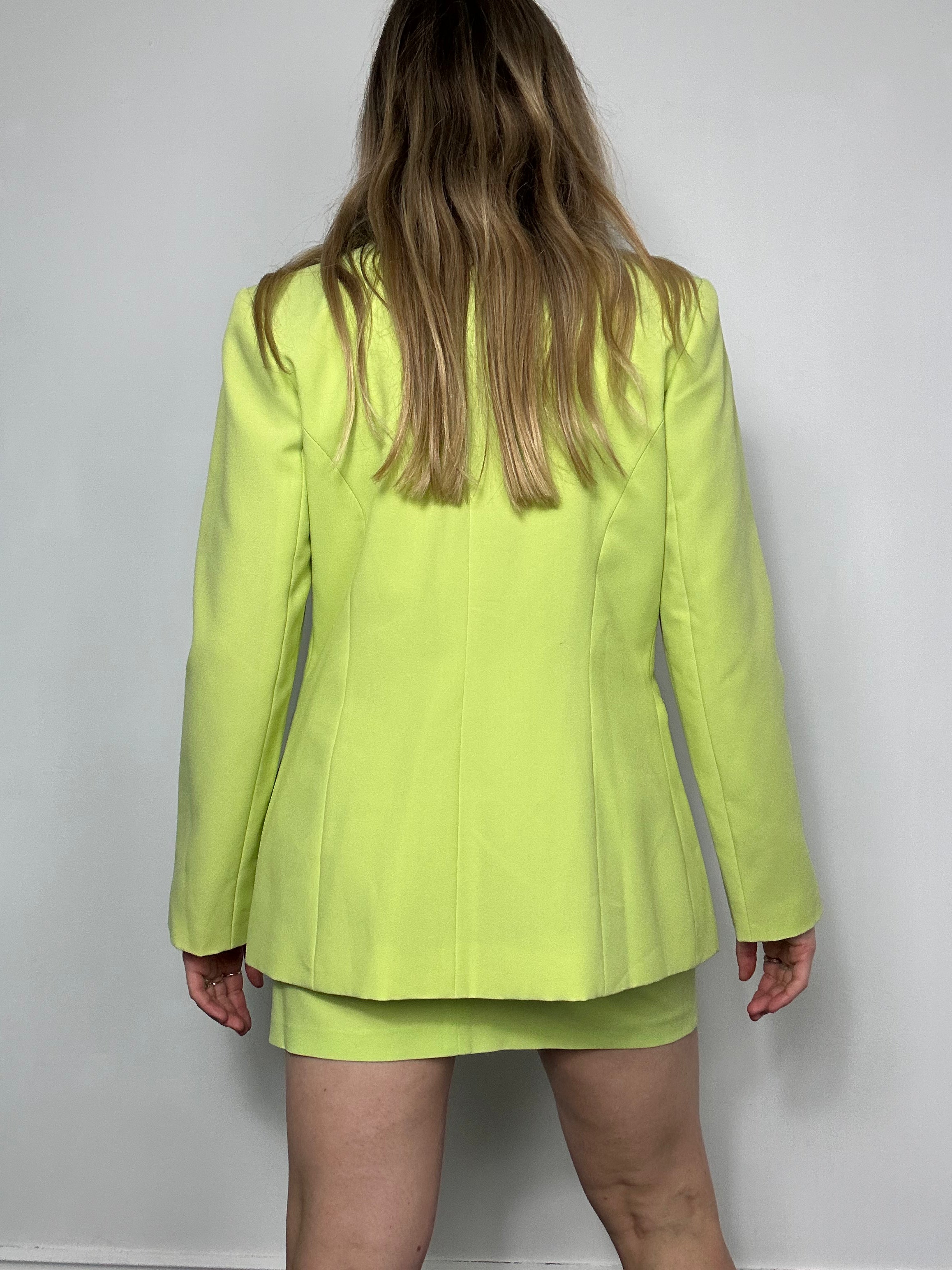 Lime Green 80's Suit Size 8