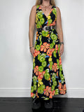 Floral 90's Midi Dress Size 10
