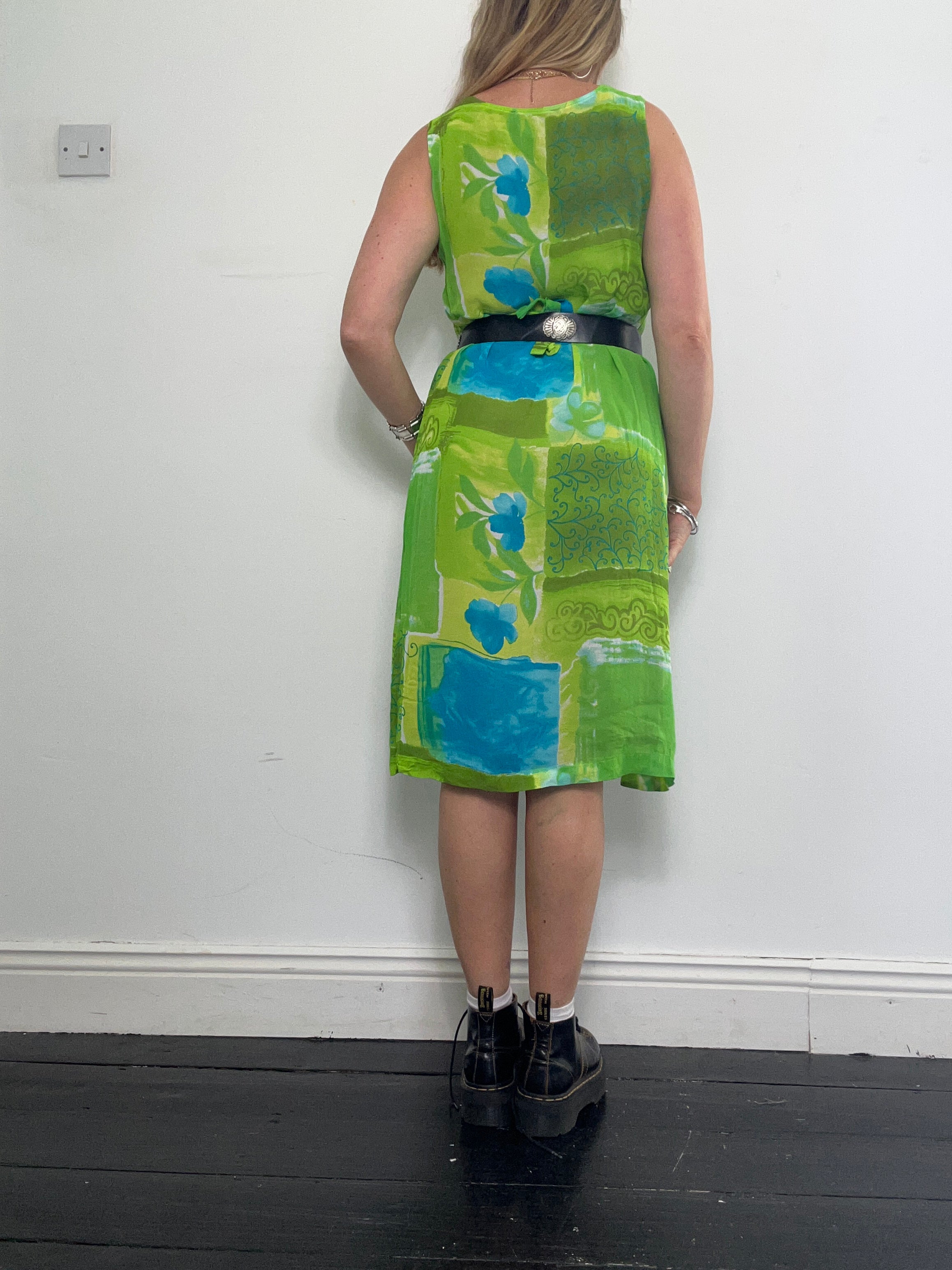 Green 90's Midi Dress Size 10