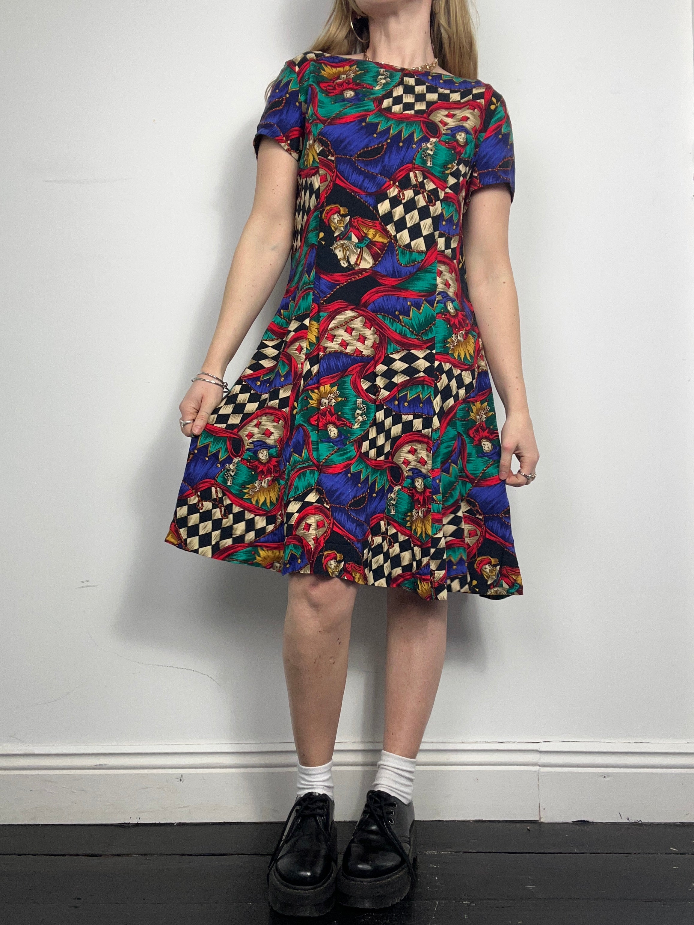 Checkered Midi Dress Size 12