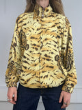 Tiger Print 80's Reversible Jacket Size M