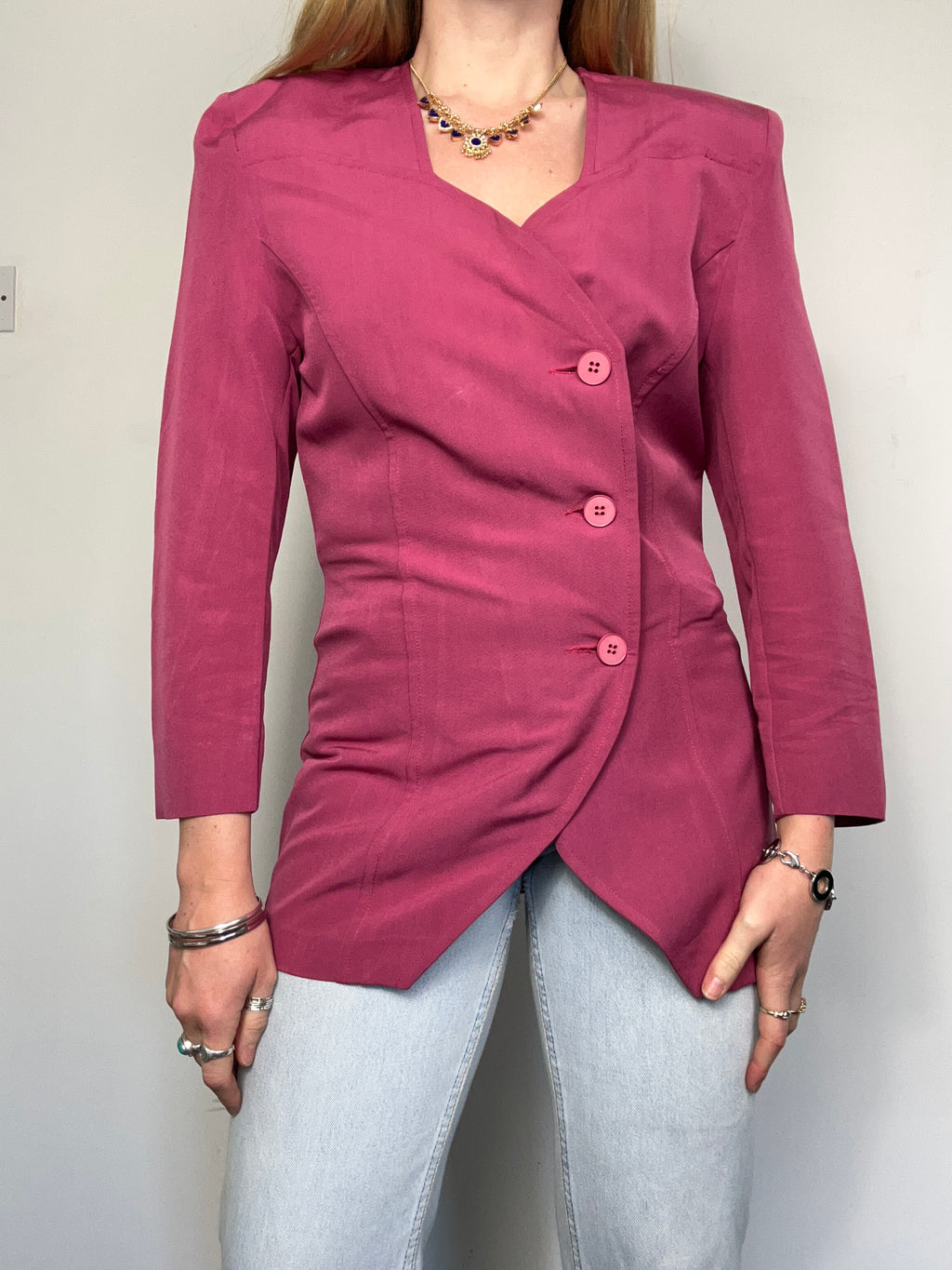 pink 80's Blazer Size 8