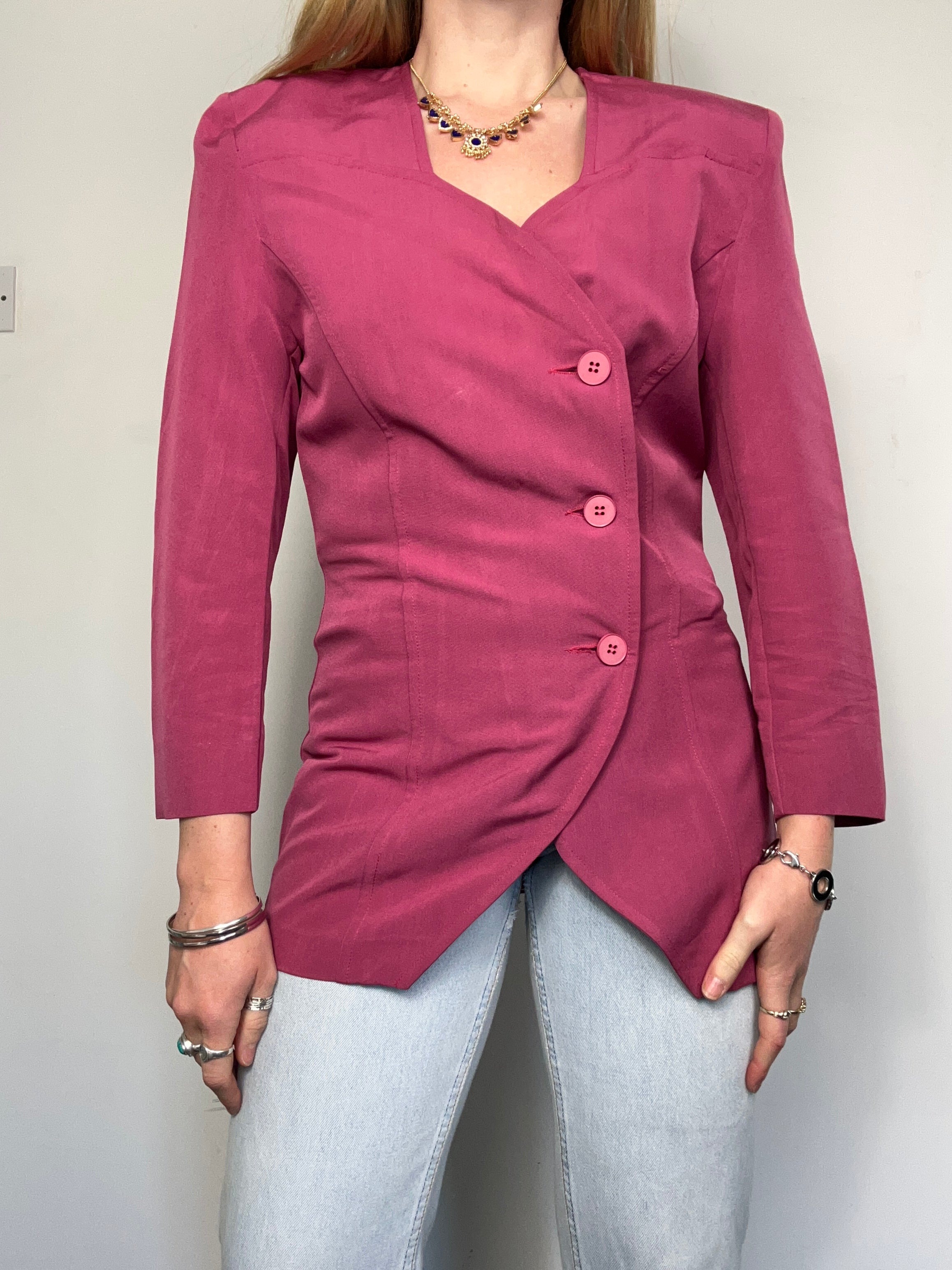 pink 80's Blazer Size 8