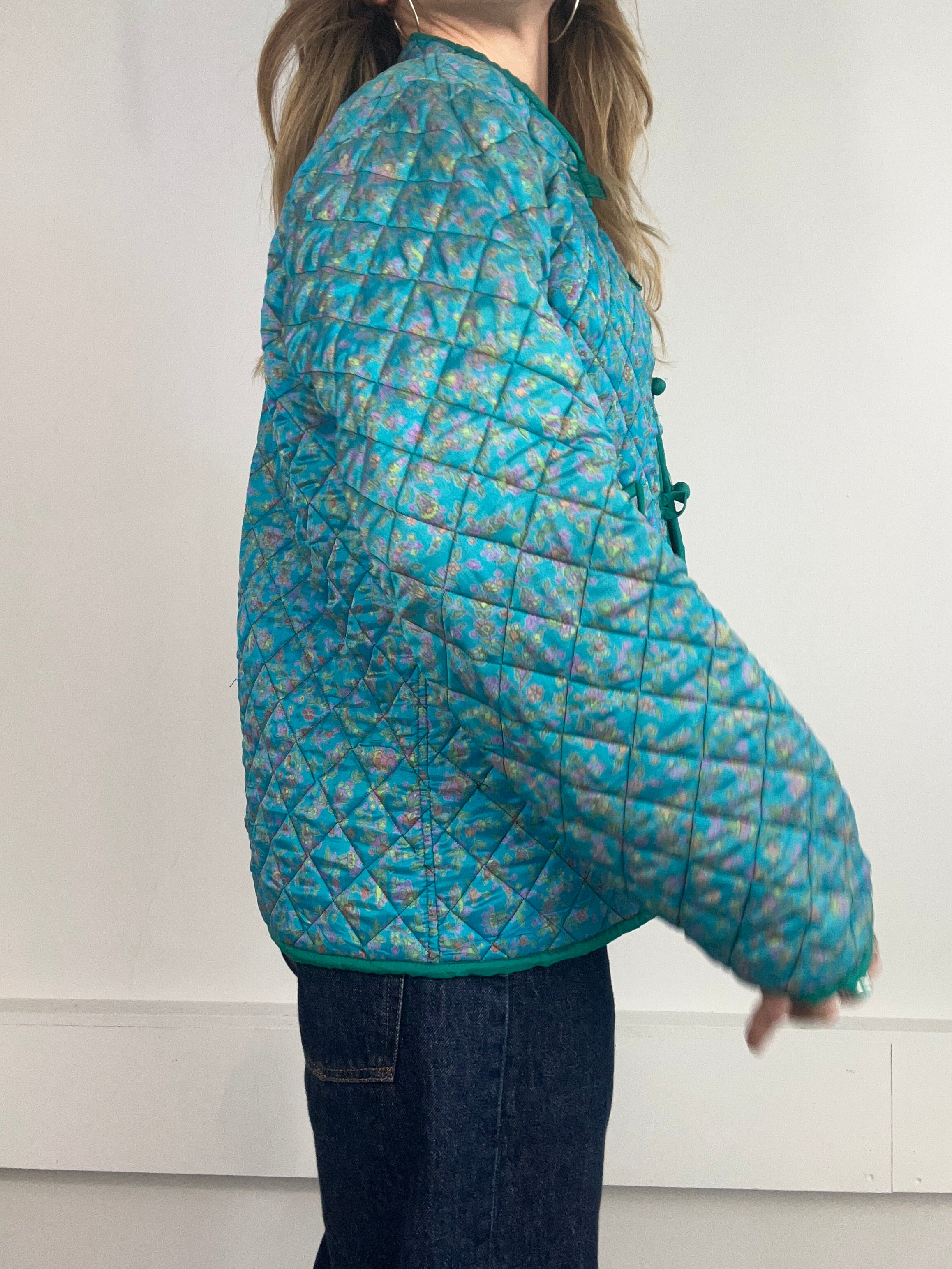 Silk Quilted Jacket Size 12