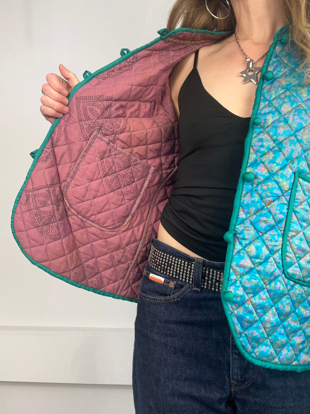 Silk Quilted Jacket Size 12